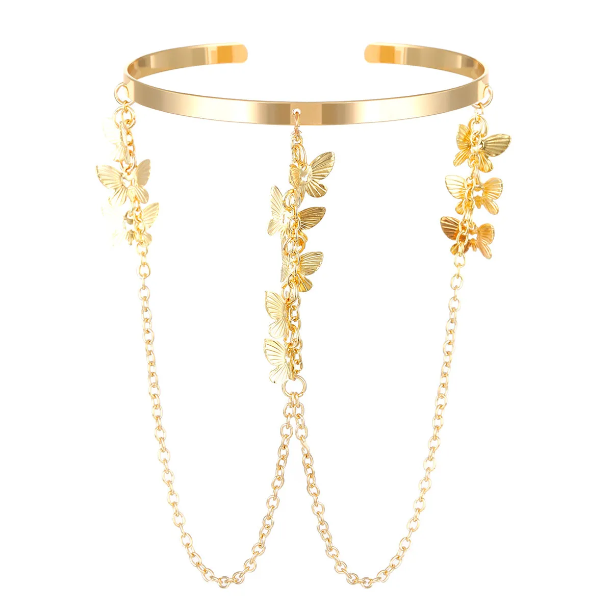 18K Gold-Plated Butterfly Arm Cuff