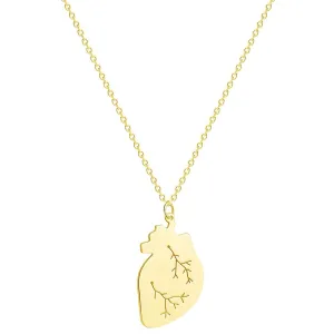 18K Gold-Plated Heart Pendant Necklace