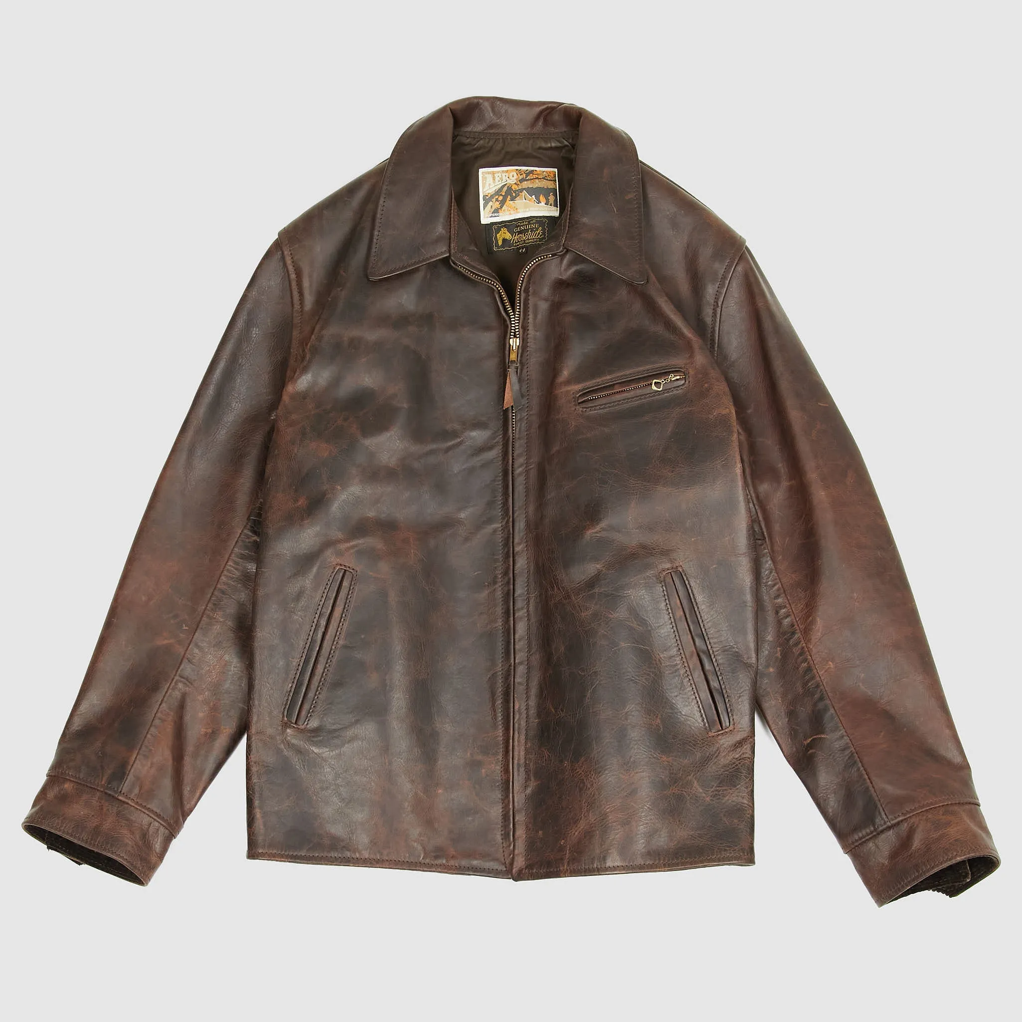 Aero Leathers Plainsman 30's Leather Jacket