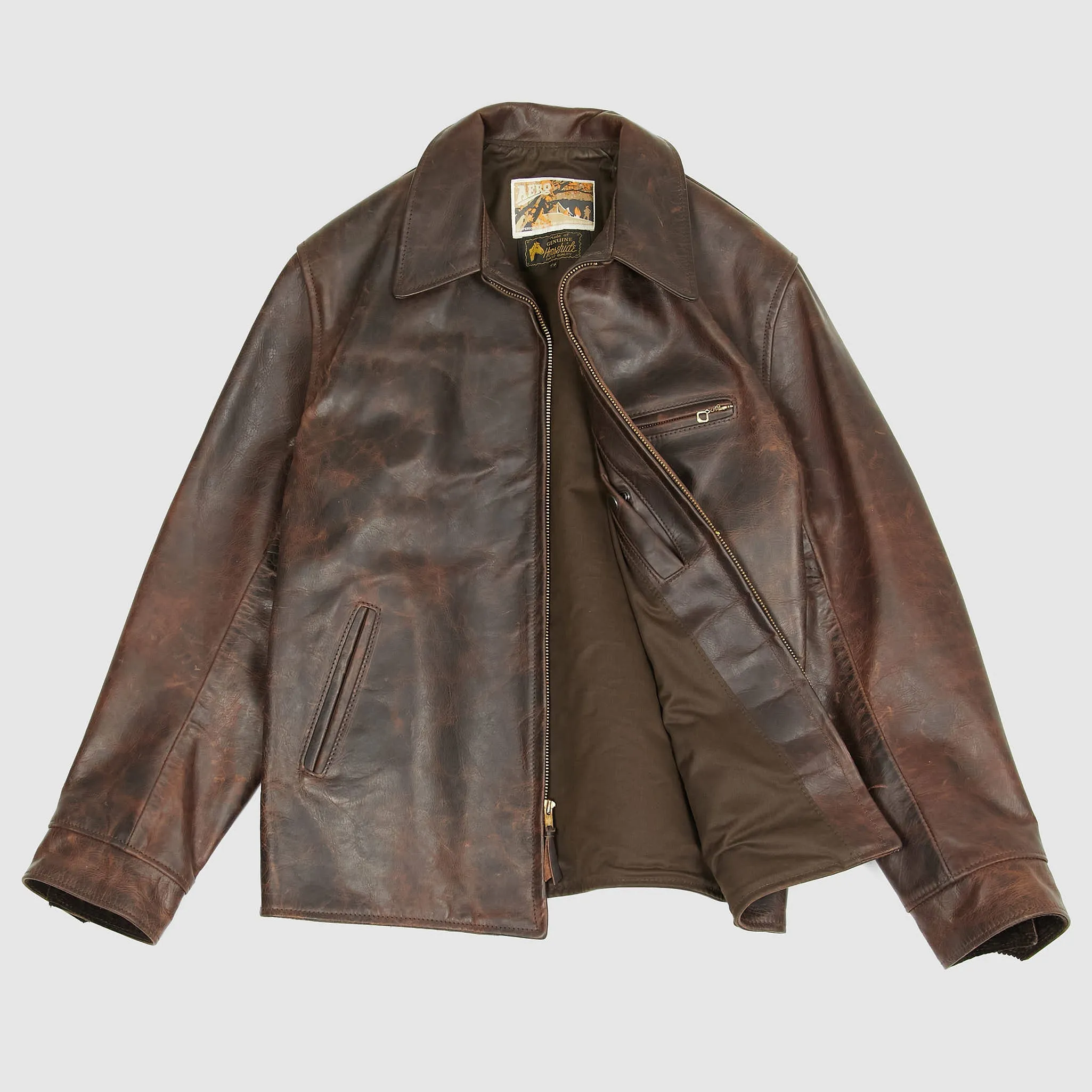 Aero Leathers Plainsman 30's Leather Jacket