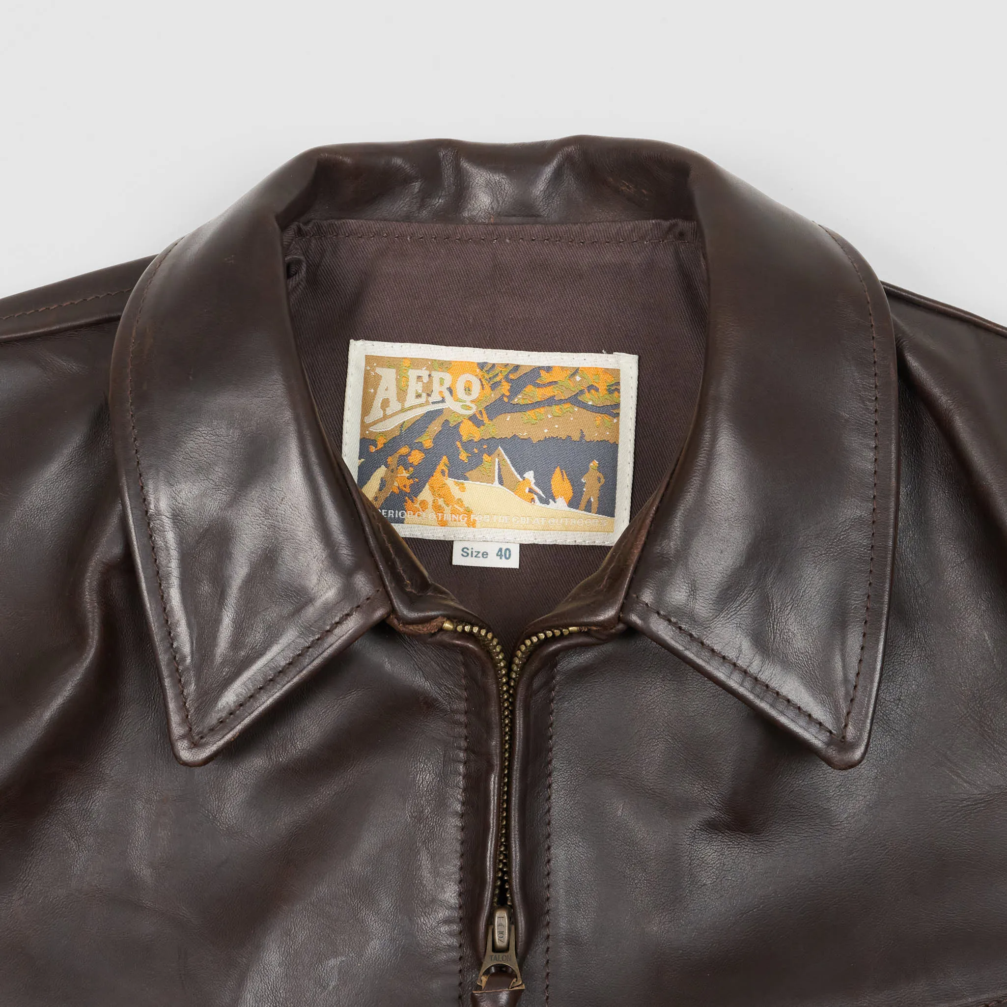 Aero Leathers Plainsman 30's Leather Jacket