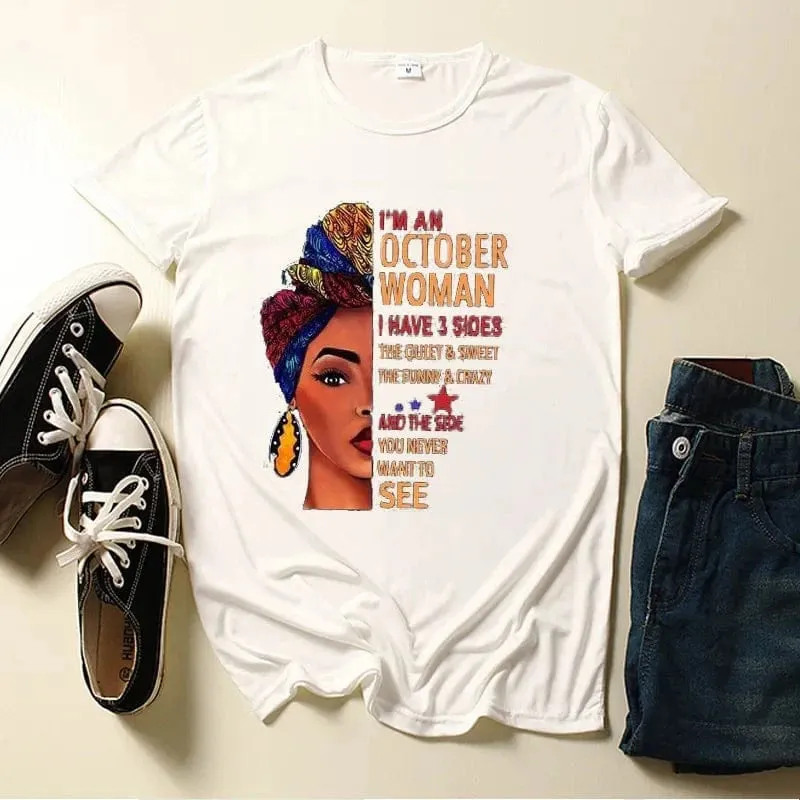 African Black Girl Tee – Personalized Women's T-Shirt