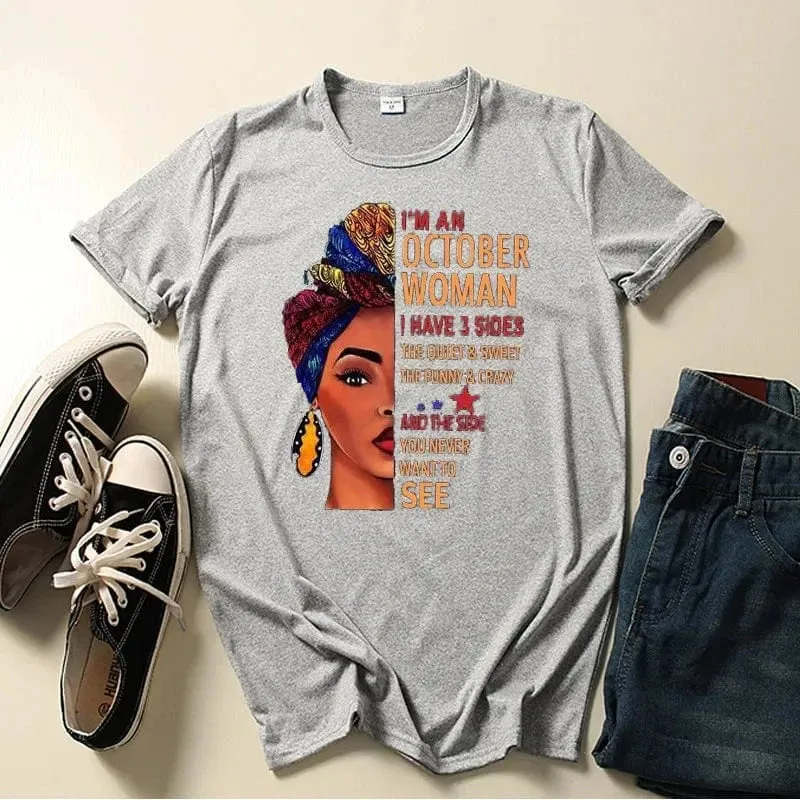 African Black Girl Tee – Personalized Women's T-Shirt