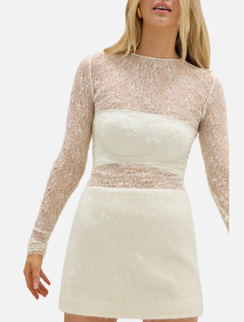 Alma Wool Skirt - Ivory