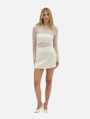 Alma Wool Skirt - Ivory