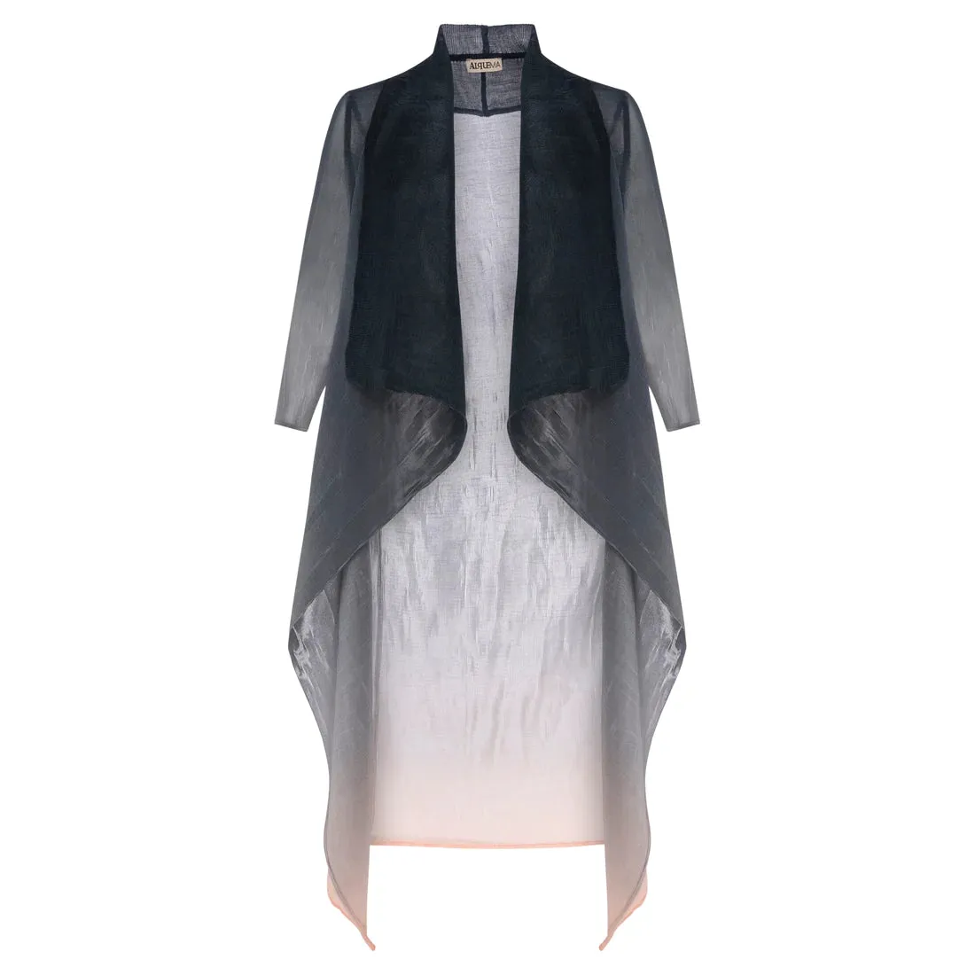 ALQUEMA - Charcoal Goes Light Collare Coat - AC2404