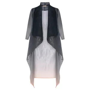 ALQUEMA - Charcoal Goes Light Collare Coat - AC2404