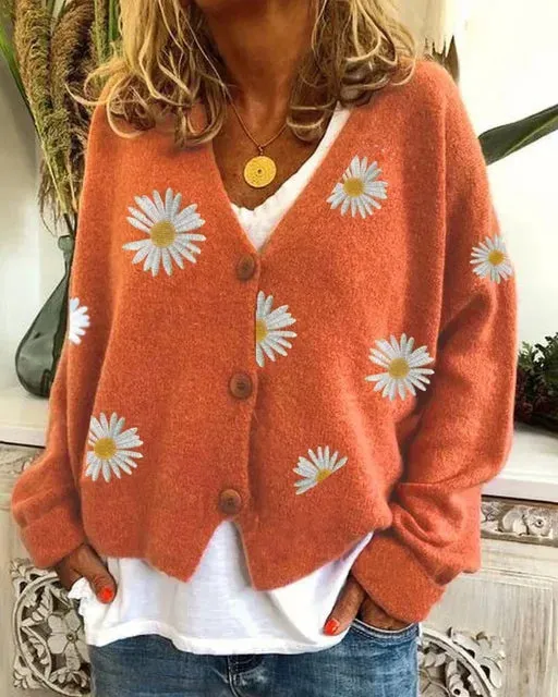 Althea | Casual Floral Crochet Cardigan