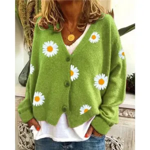 Althea | Casual Floral Crochet Cardigan