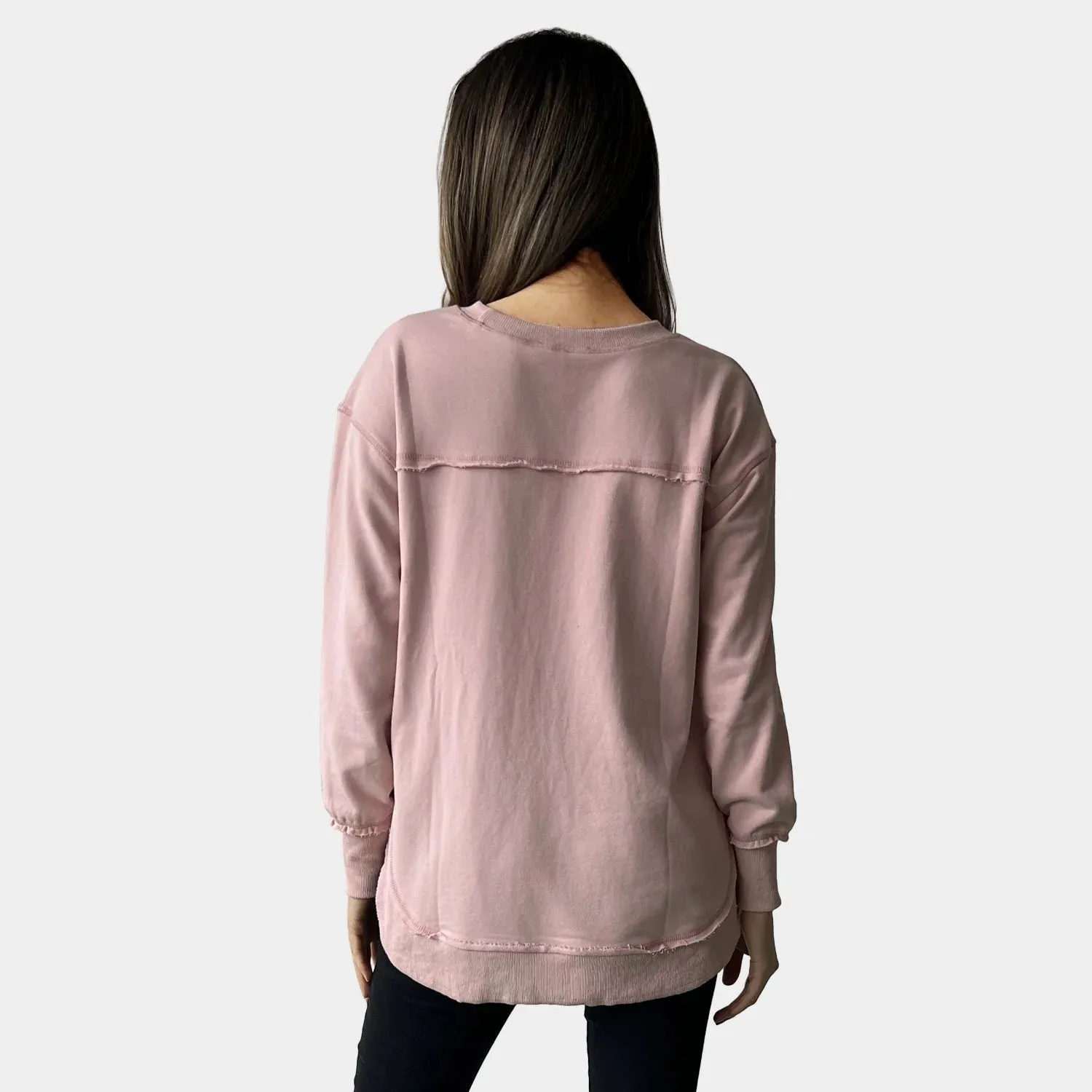 AMYIC SWEATER SOFT PINK