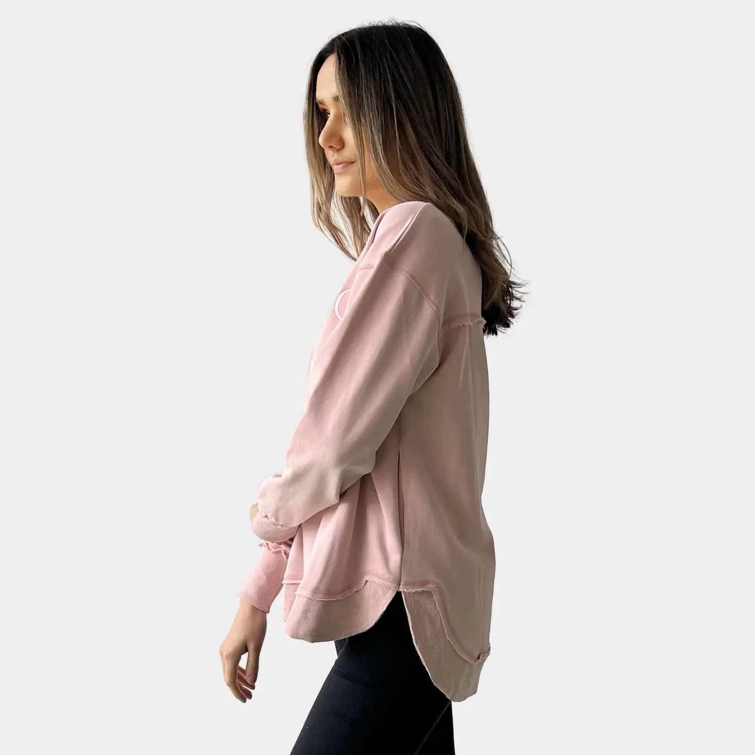 AMYIC SWEATER SOFT PINK