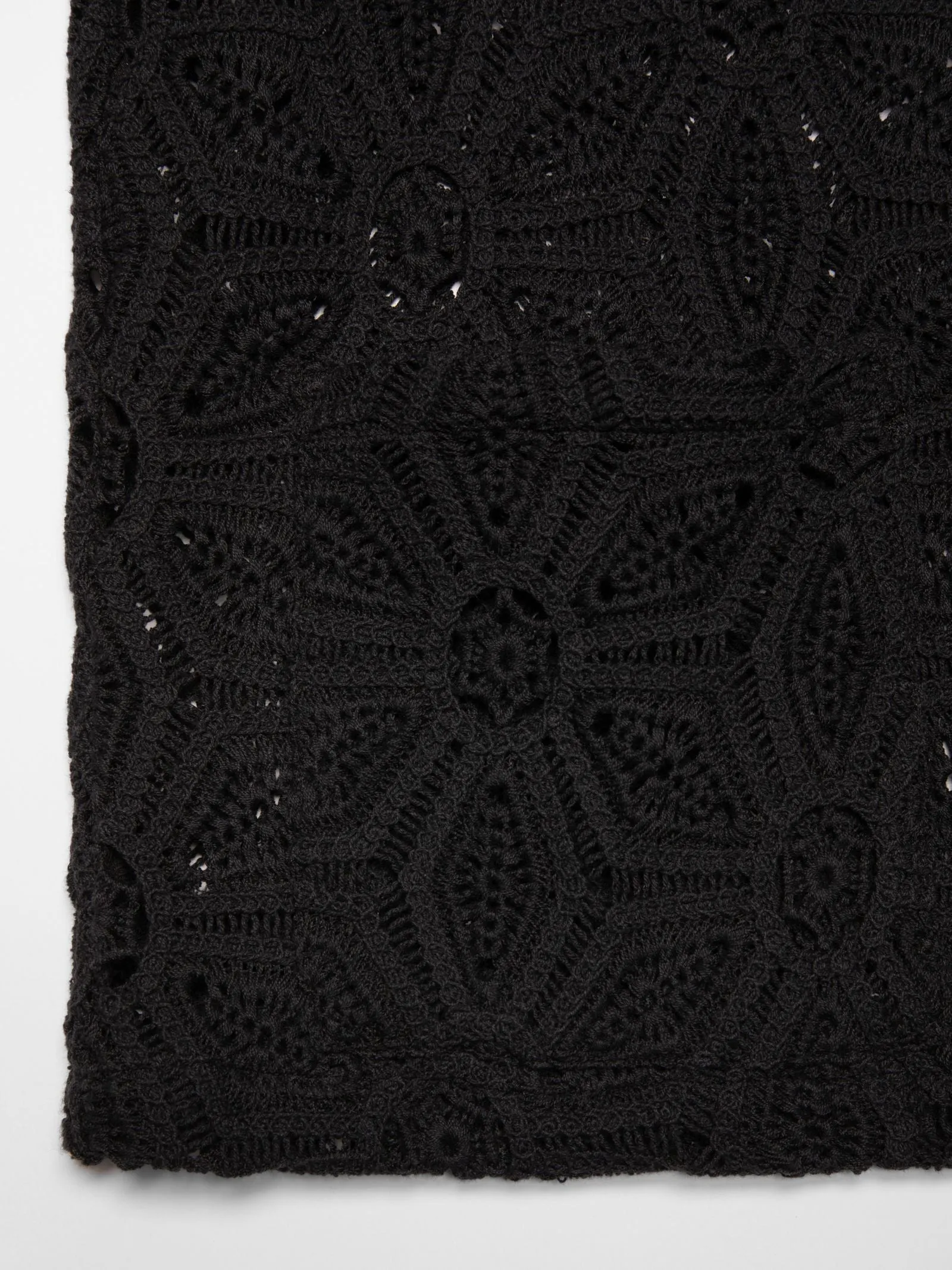 anita crochet cardigan in black