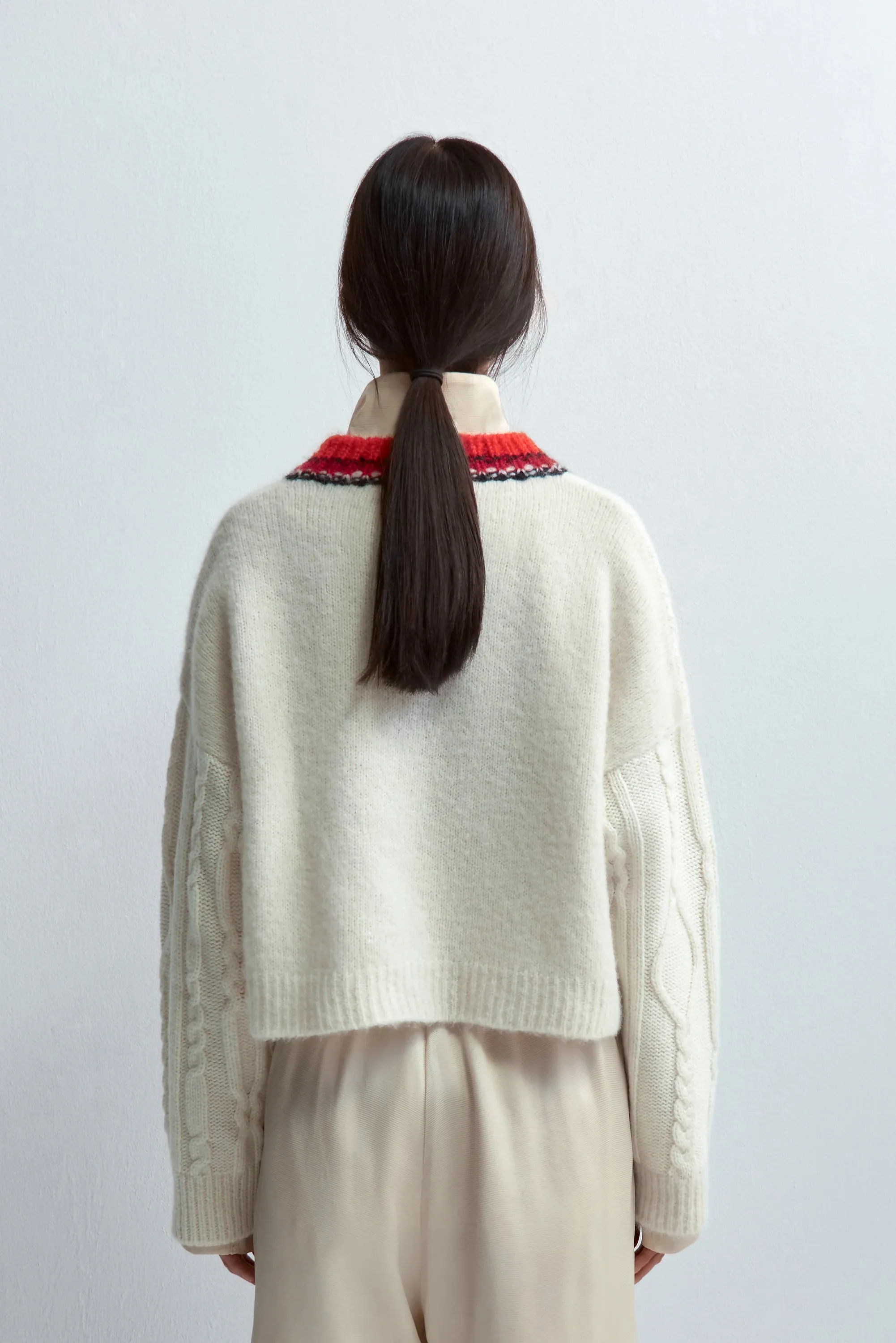 Baby Alpaca Textured Cardigan