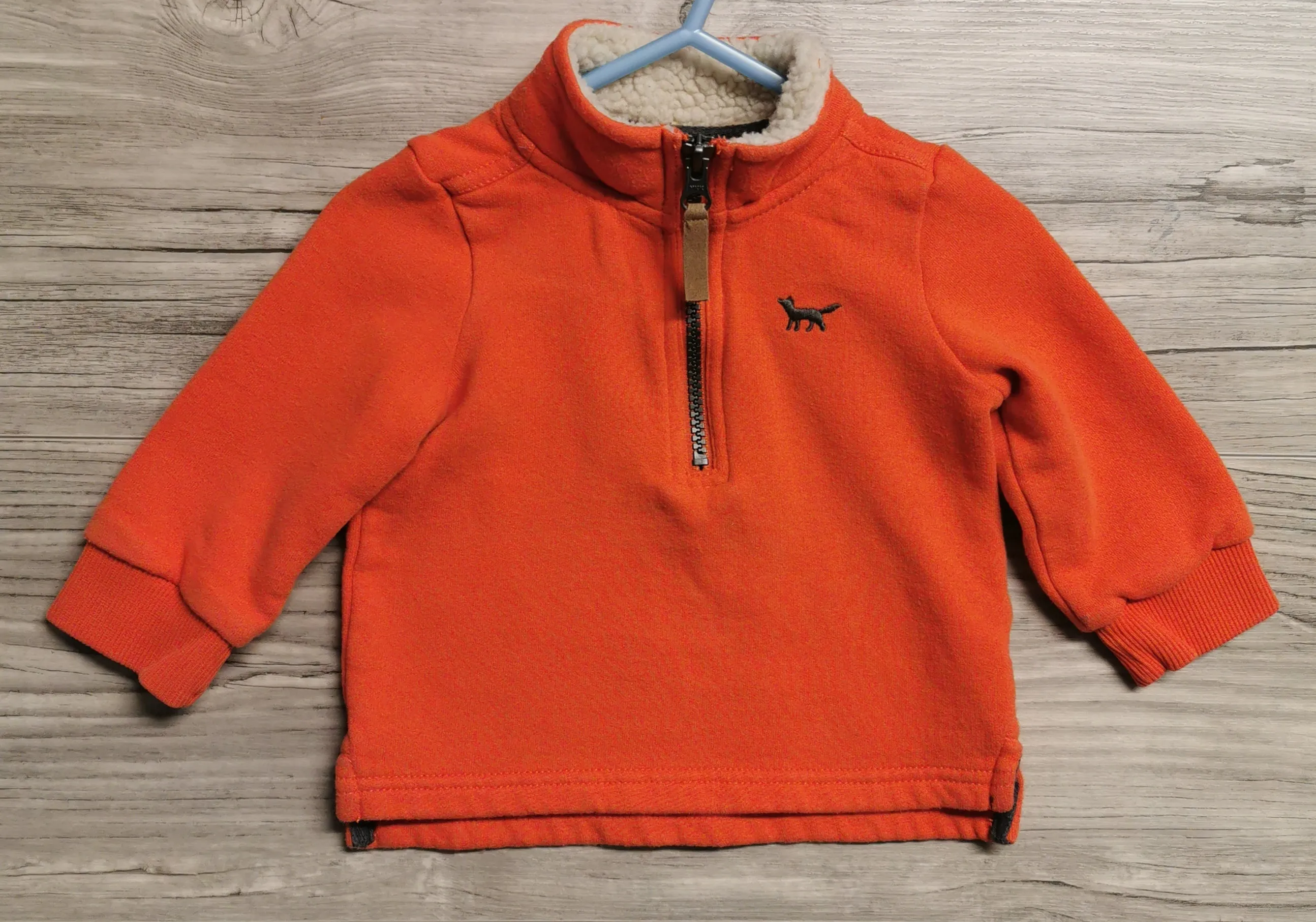 BABY BOY SIZE 12 MONTHS - CARTER'S, Half-zip Pullover Sweater VGUC B30