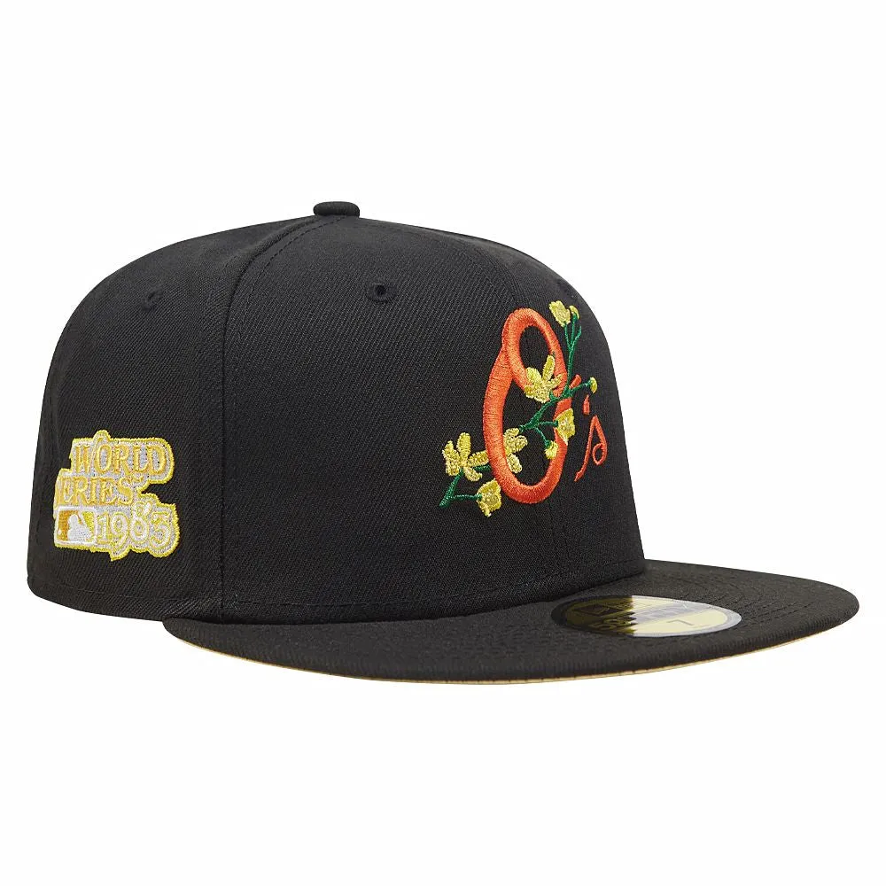 Baltimore Orioles Bloom Fitted - Black