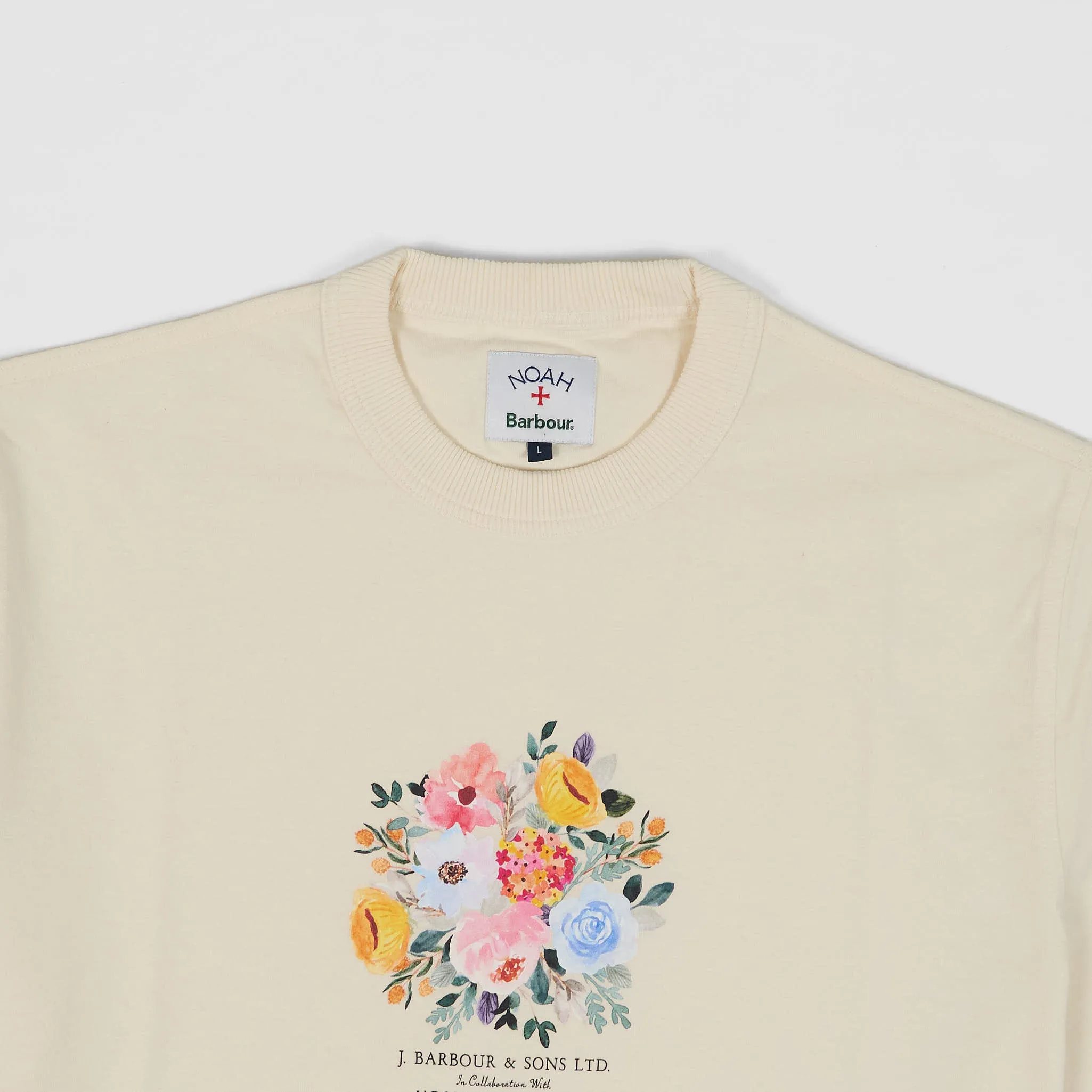 Barbour x Noah Floral Heavy Weight Crew Neck T-Shirt