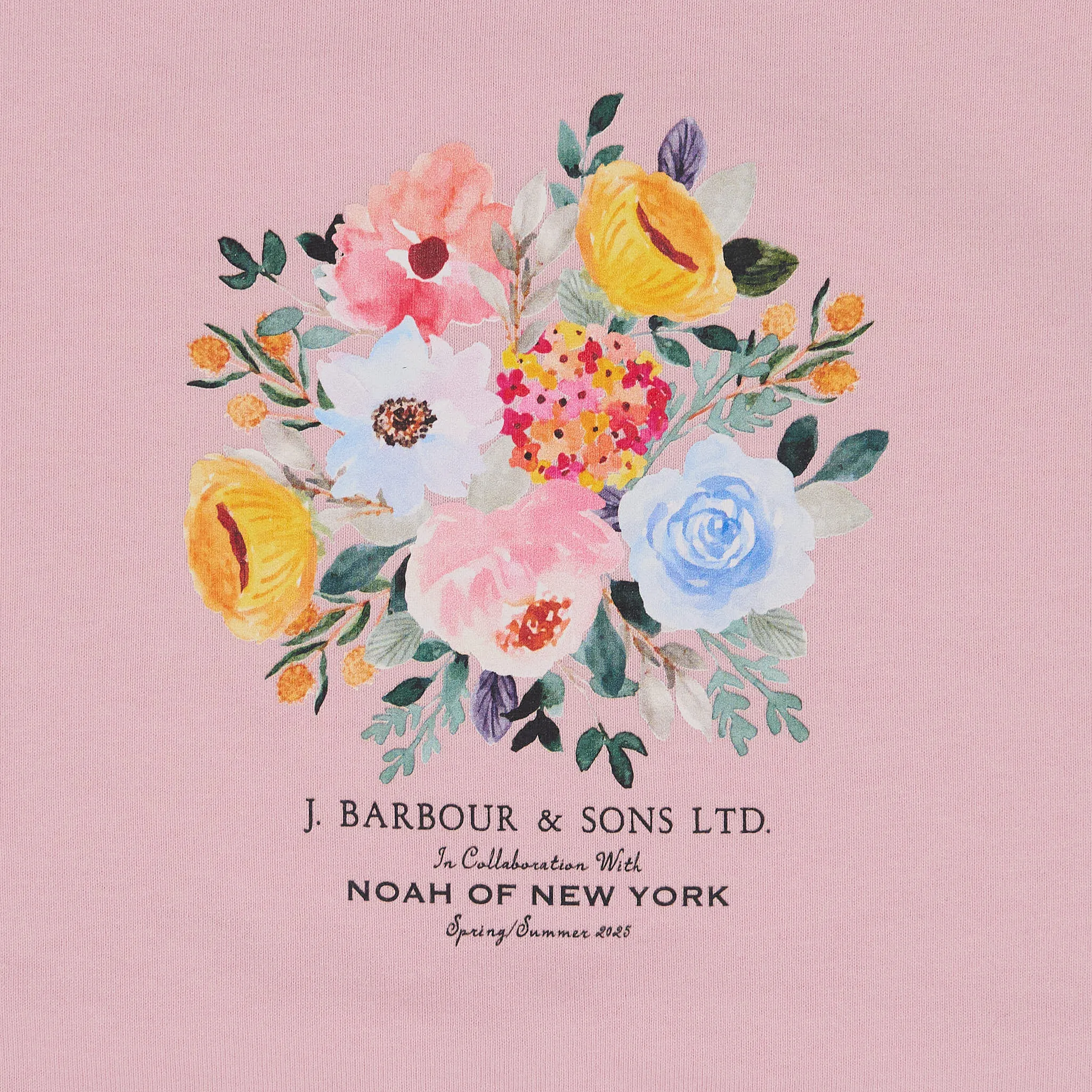 Barbour x Noah Floral Heavy Weight Crew Neck T-Shirt
