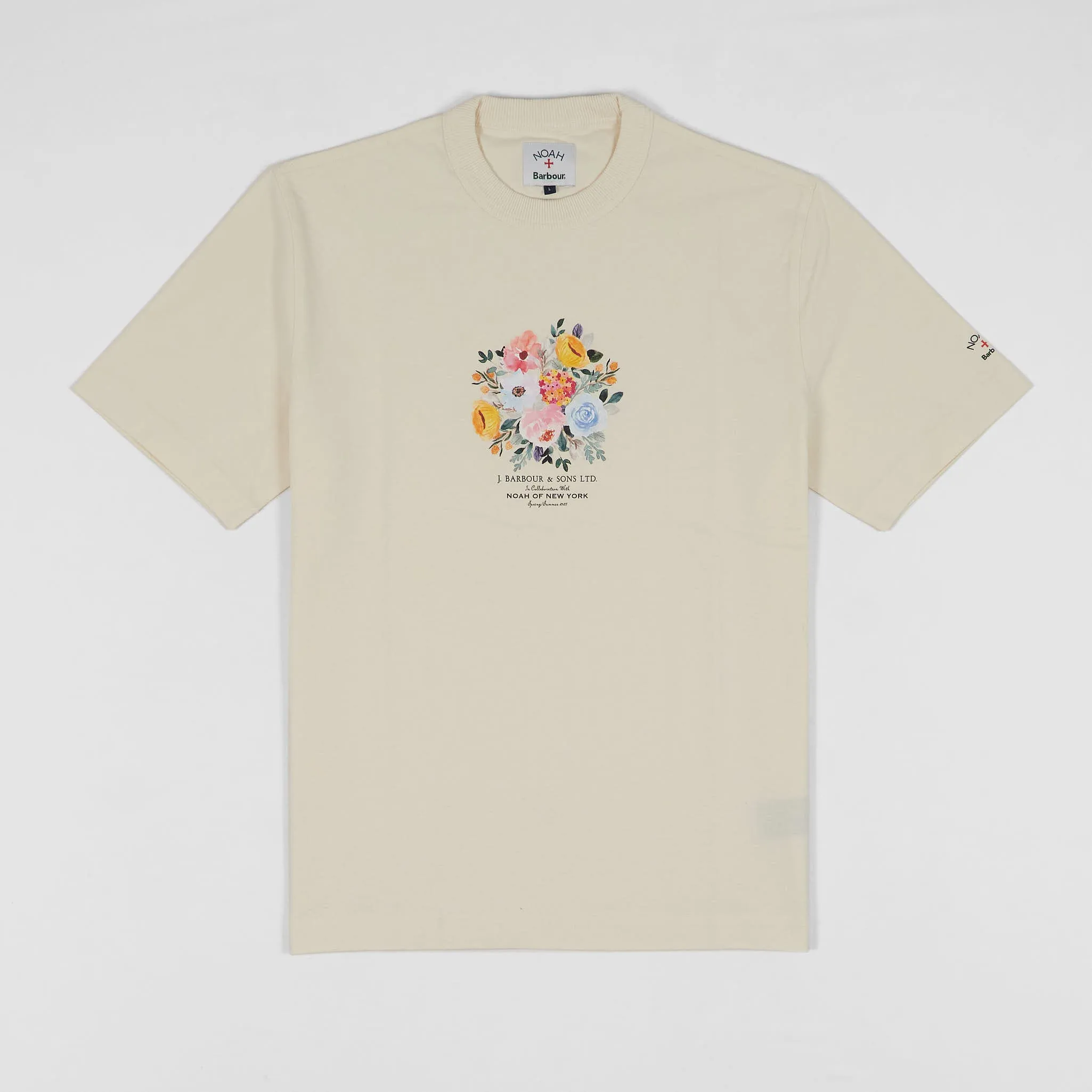 Barbour x Noah Floral Heavy Weight Crew Neck T-Shirt
