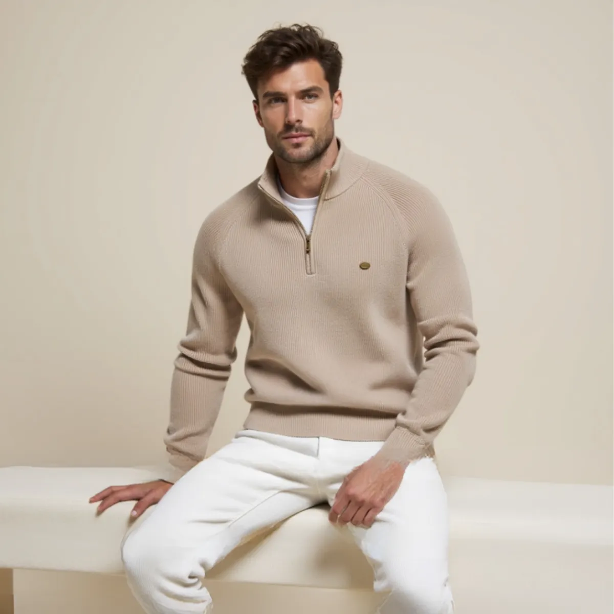 BelleYork | Zip-Up Sweater