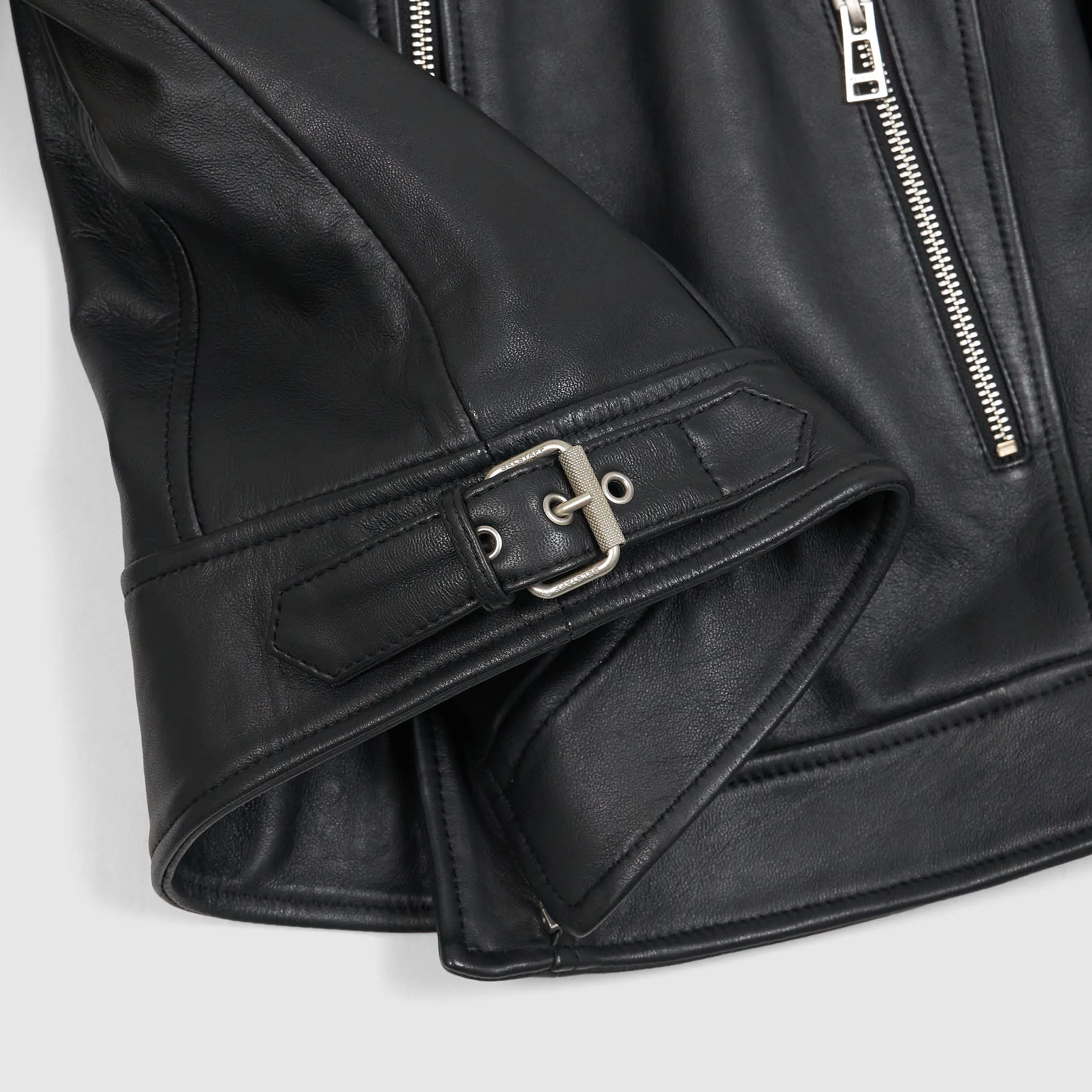 Belstaff Ladies Mollison Cafe Racer Leather Jacket