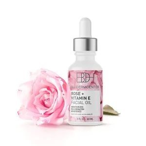 BH DERMCENTER - Rose & Vitamin E Facial Oil, Allergen-free Hydrating Facial Oil, Daily Face Care Essentials 2oz