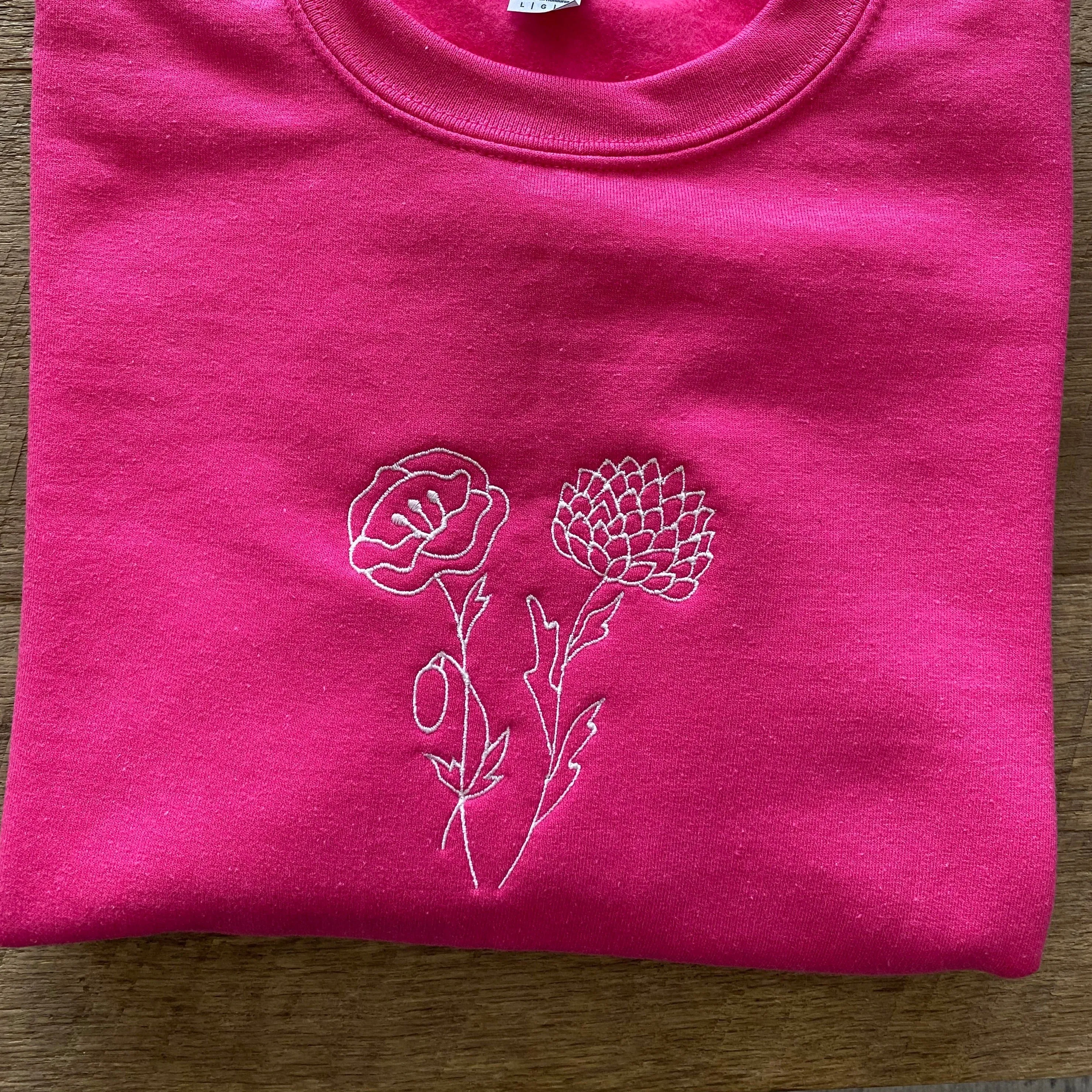 Birth Flower Sweaters