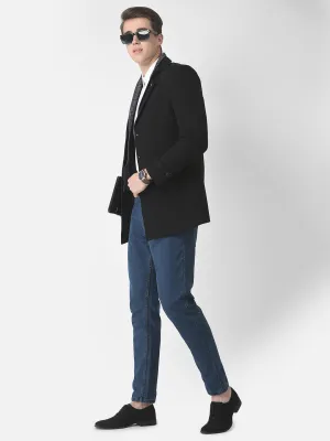 Black Checked-Inning Blazer