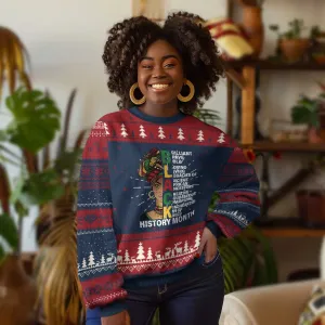 Black History Month Brilliant Brave Bold Ugly Christmas Sweater African American Black Pride TS11