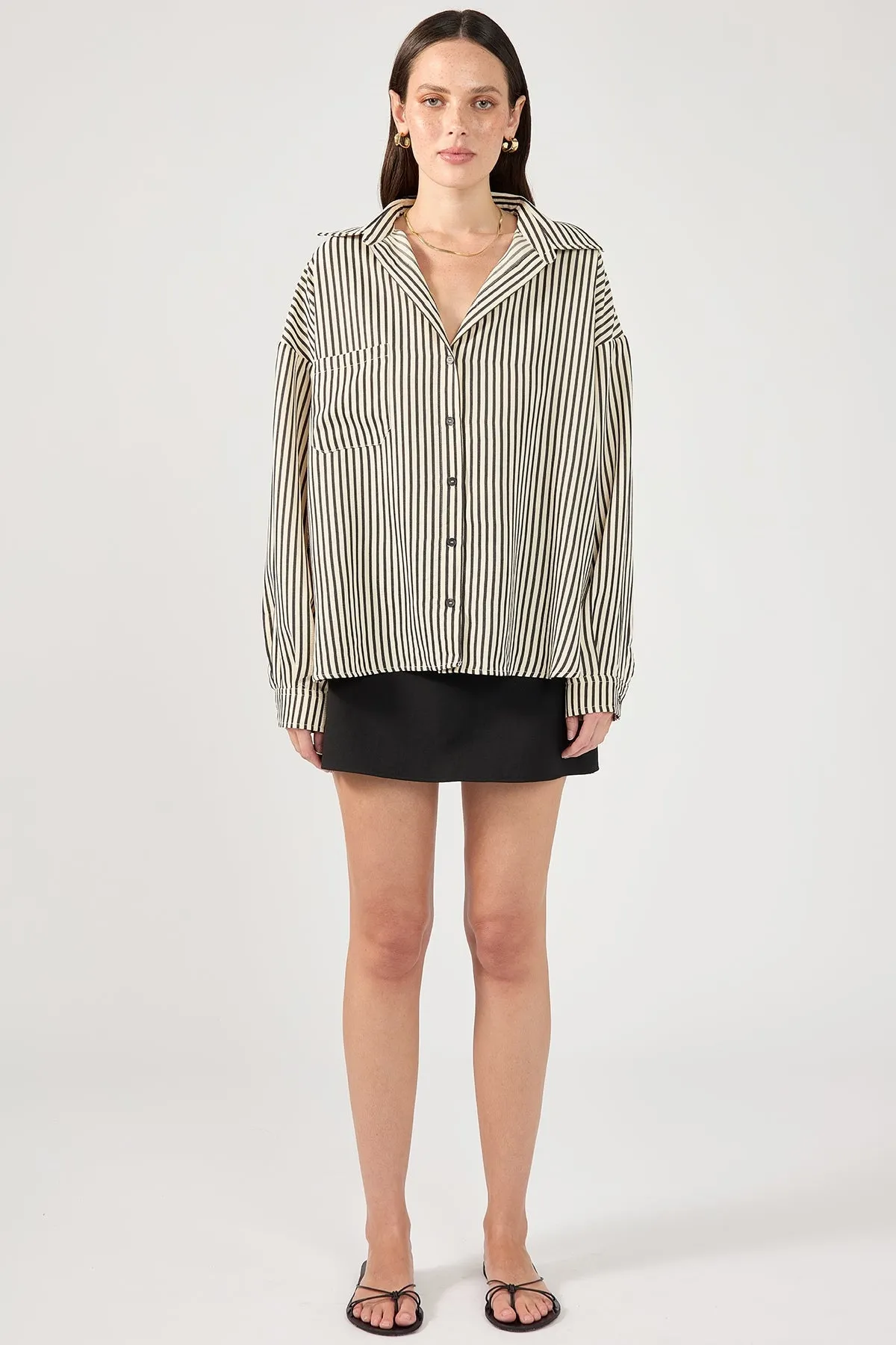 Black Stripe Long Sleeve Shirt