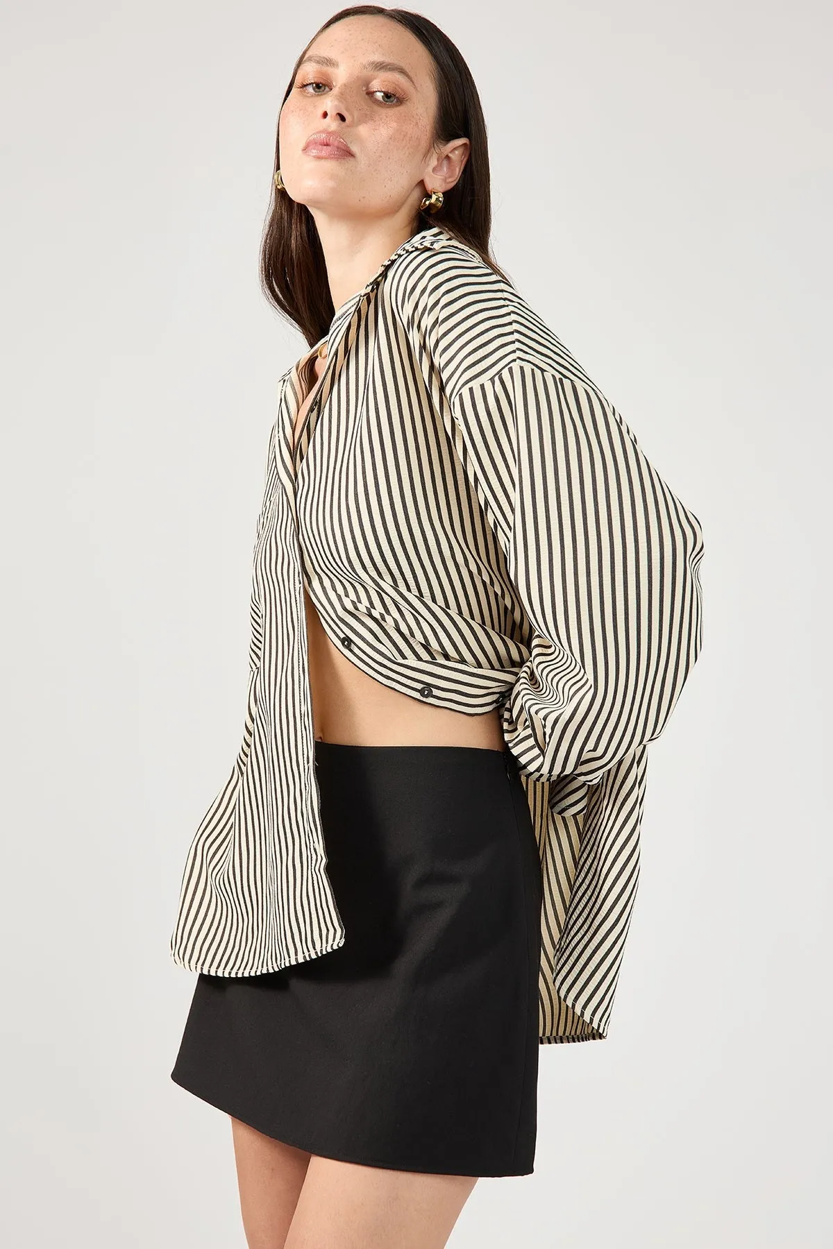 Black Stripe Long Sleeve Shirt