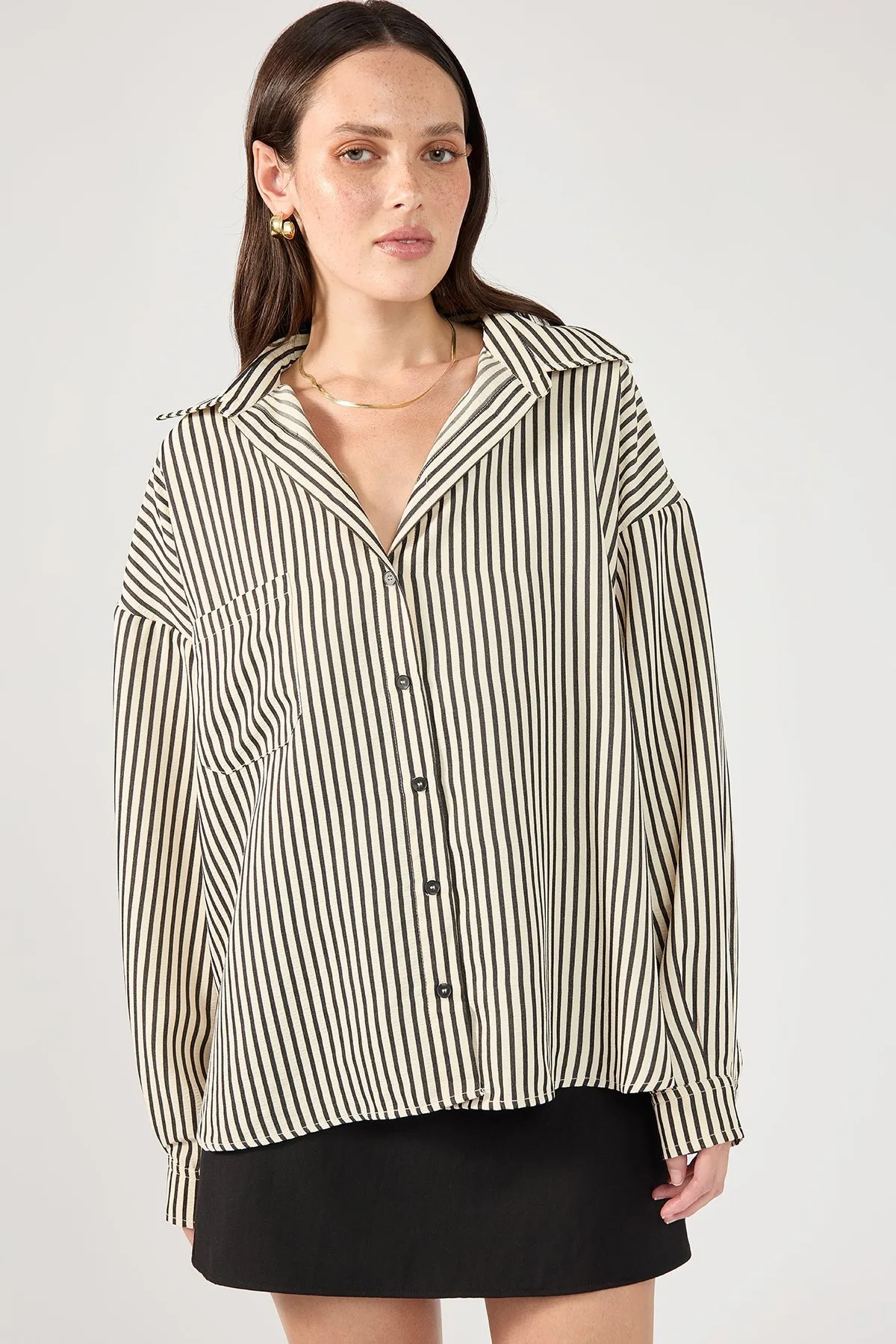 Black Stripe Long Sleeve Shirt