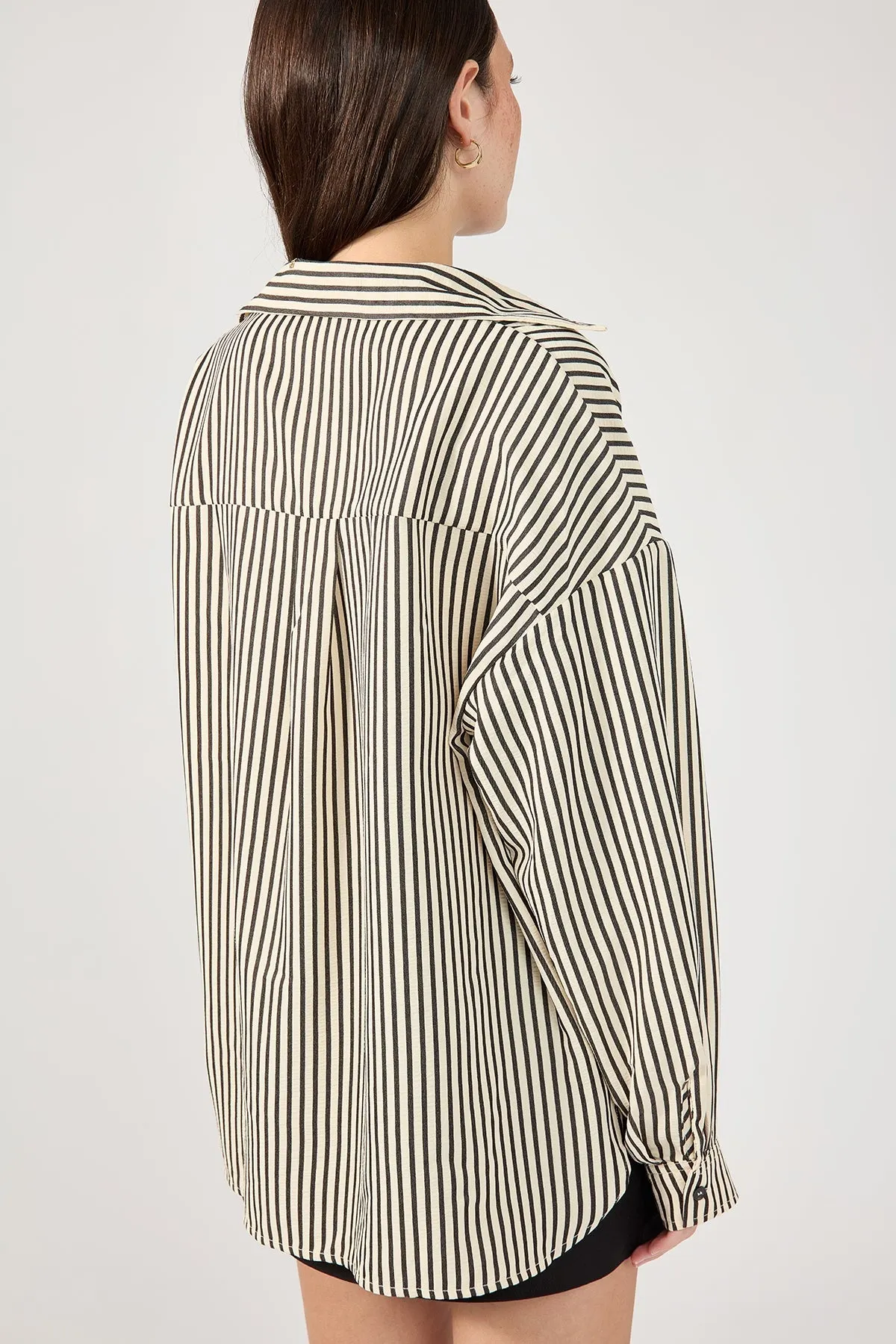 Black Stripe Long Sleeve Shirt