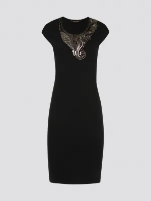 Black Studded Bodycon Dress