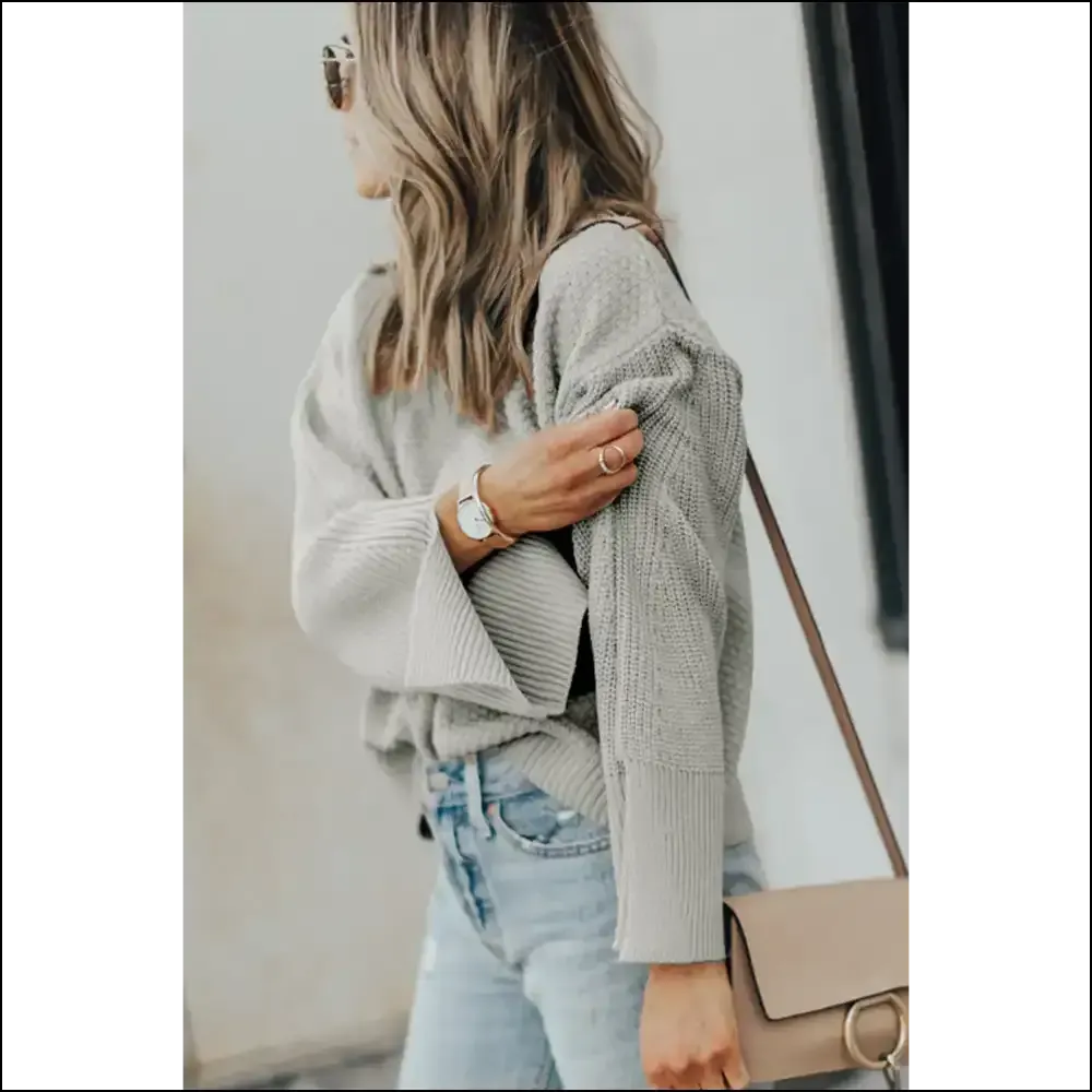Black Textured Knit: Sweater so Good, It's Basically Therapy 🖤 Needful Things