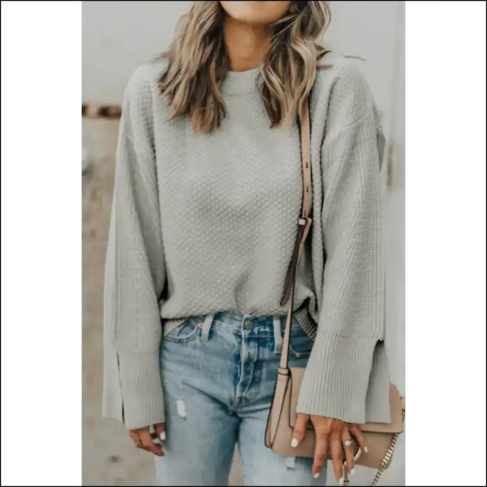 Black Textured Knit: Sweater so Good, It's Basically Therapy 🖤 Needful Things