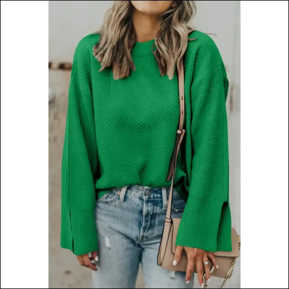 Black Textured Knit: Sweater so Good, It's Basically Therapy 🖤 Needful Things