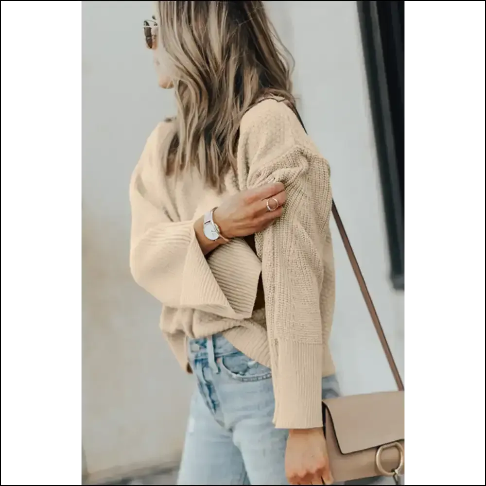 Black Textured Knit: Sweater so Good, It's Basically Therapy 🖤 Needful Things