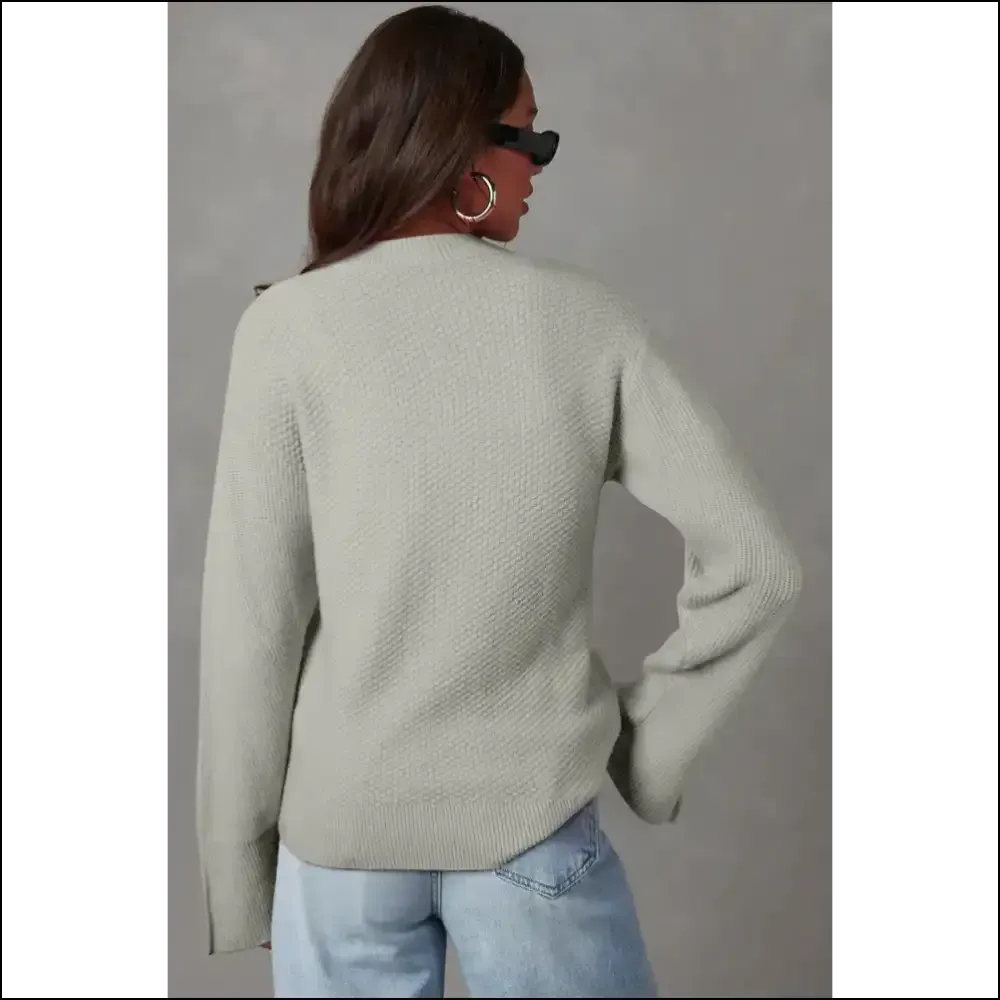 Black Textured Knit: Sweater so Good, It's Basically Therapy 🖤 Needful Things