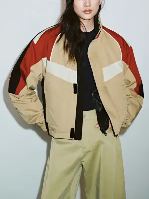 Block Colored Windbreaker Jackets