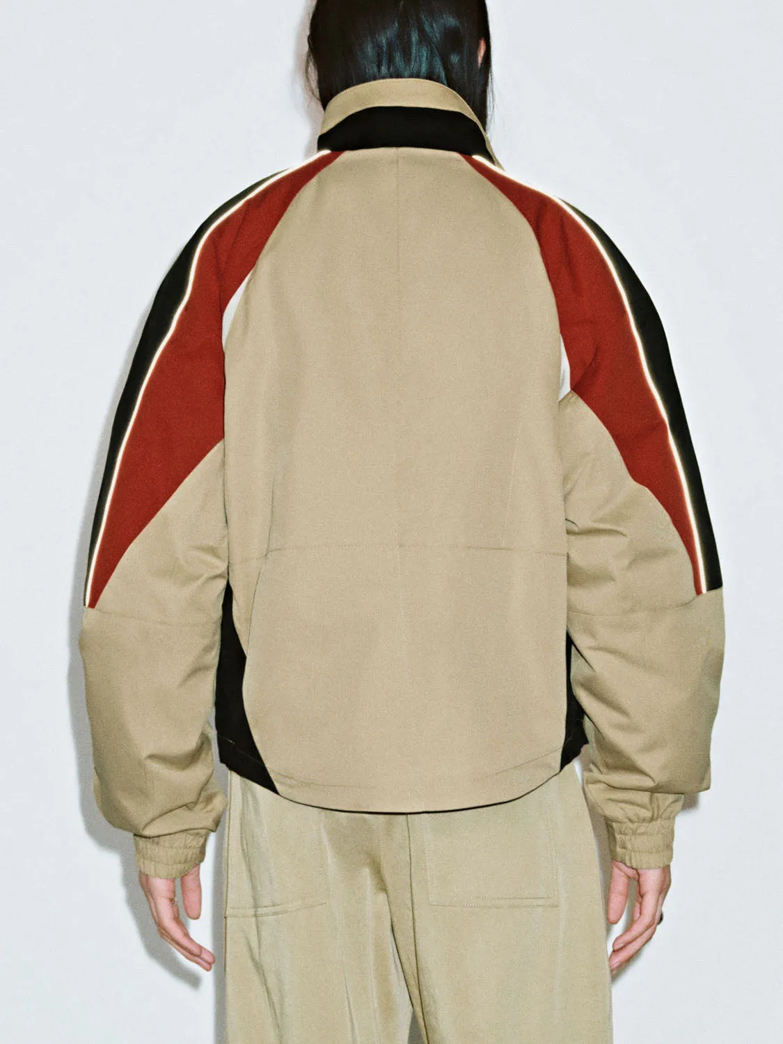 Block Colored Windbreaker Jackets