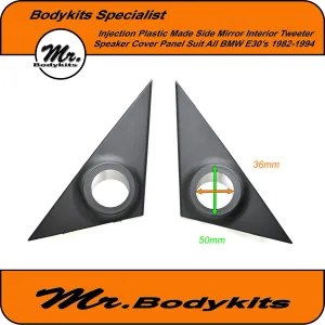 BMW E30 (1982-1994) Tweeter Speaker Interior Mirror Cover Panels, Quality Made By Mr
