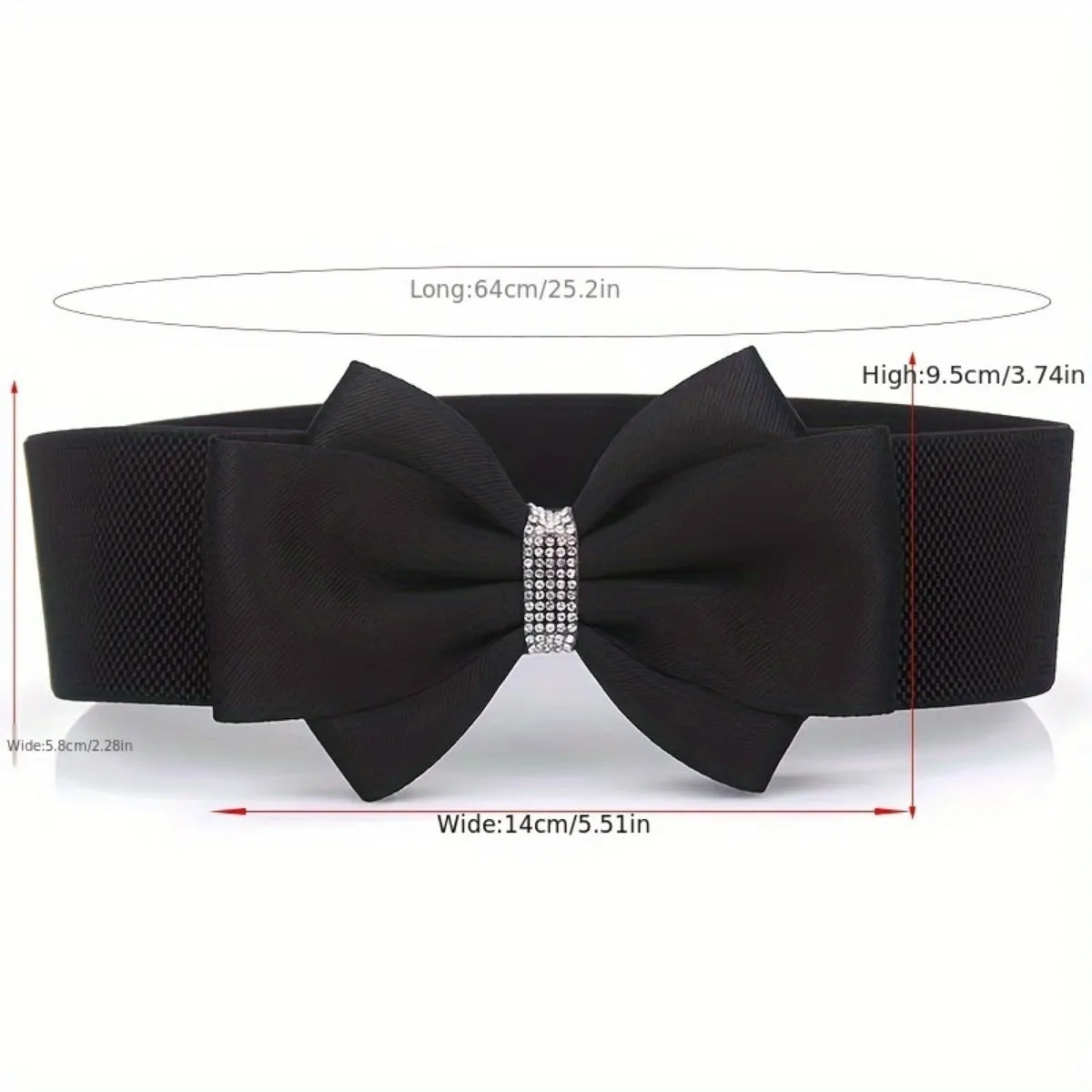 Boho Bowknot Elastic Stretch Waistband for Dresses & Jackets