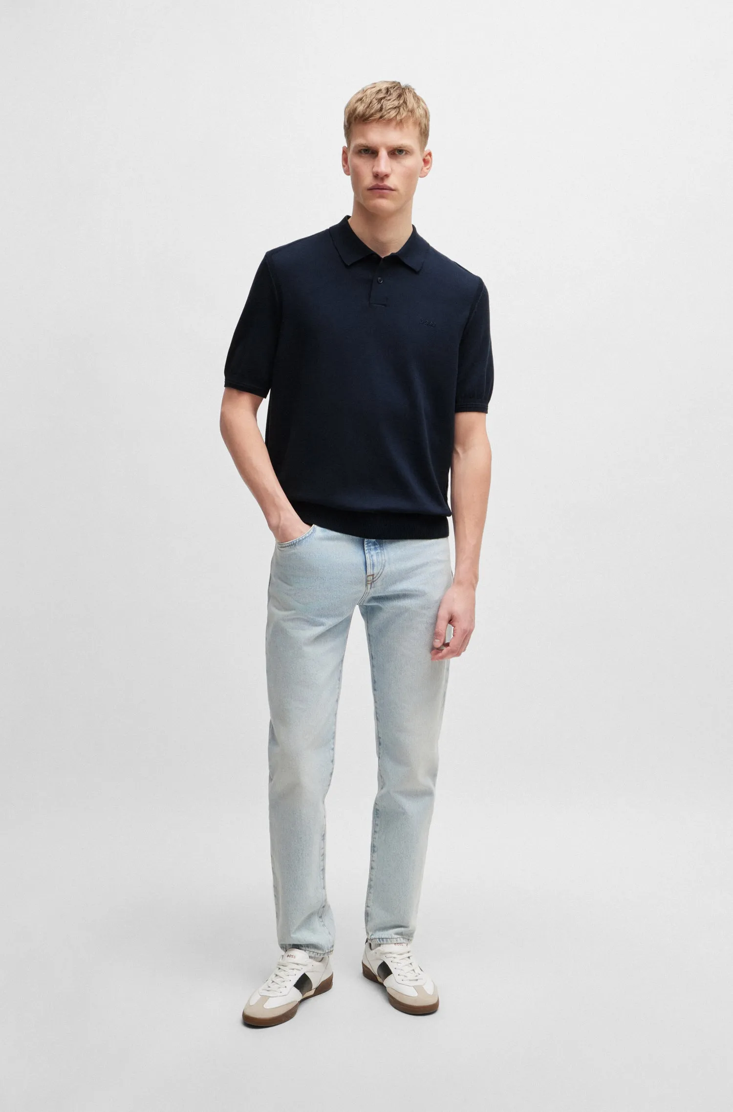 BOSS Sweaters Regular Fit in Cotton Mix - ASAC_P 10259532 01-50514223
