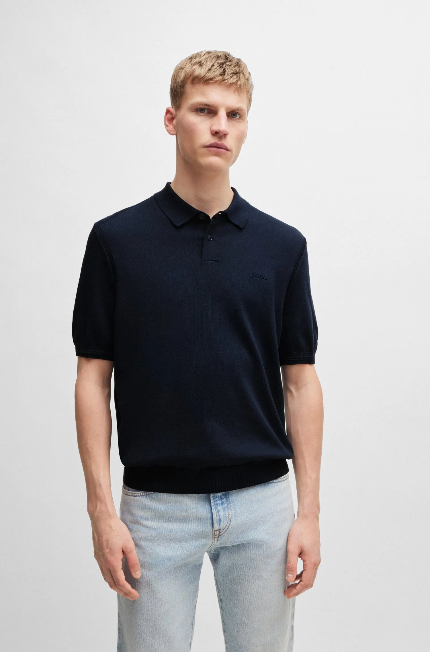 BOSS Sweaters Regular Fit in Cotton Mix - ASAC_P 10259532 01-50514223
