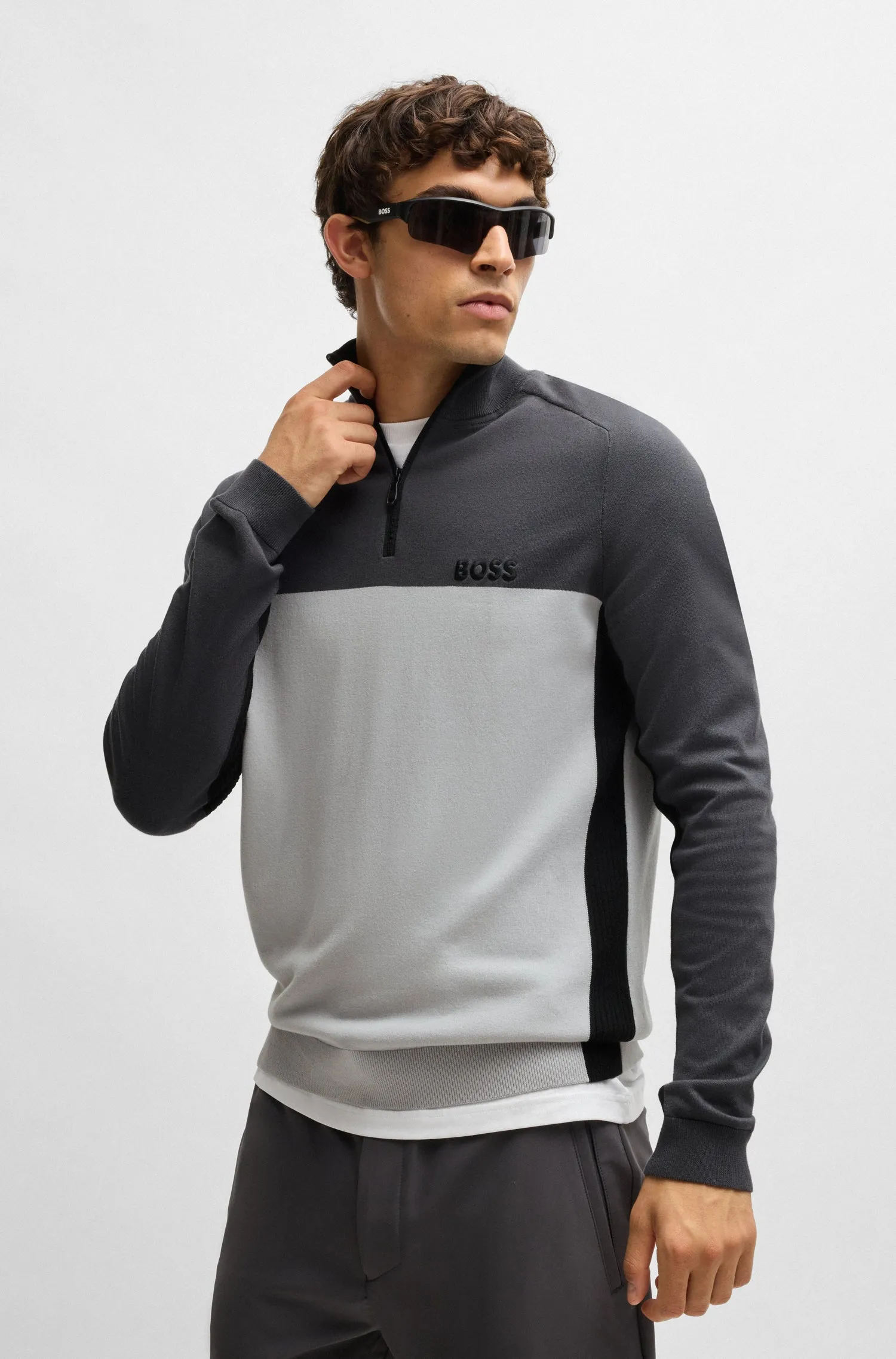 BOSS Sweaters Regular Fit in Cotton Mix - K_HYDRO-X_1 10266407 01-50528740