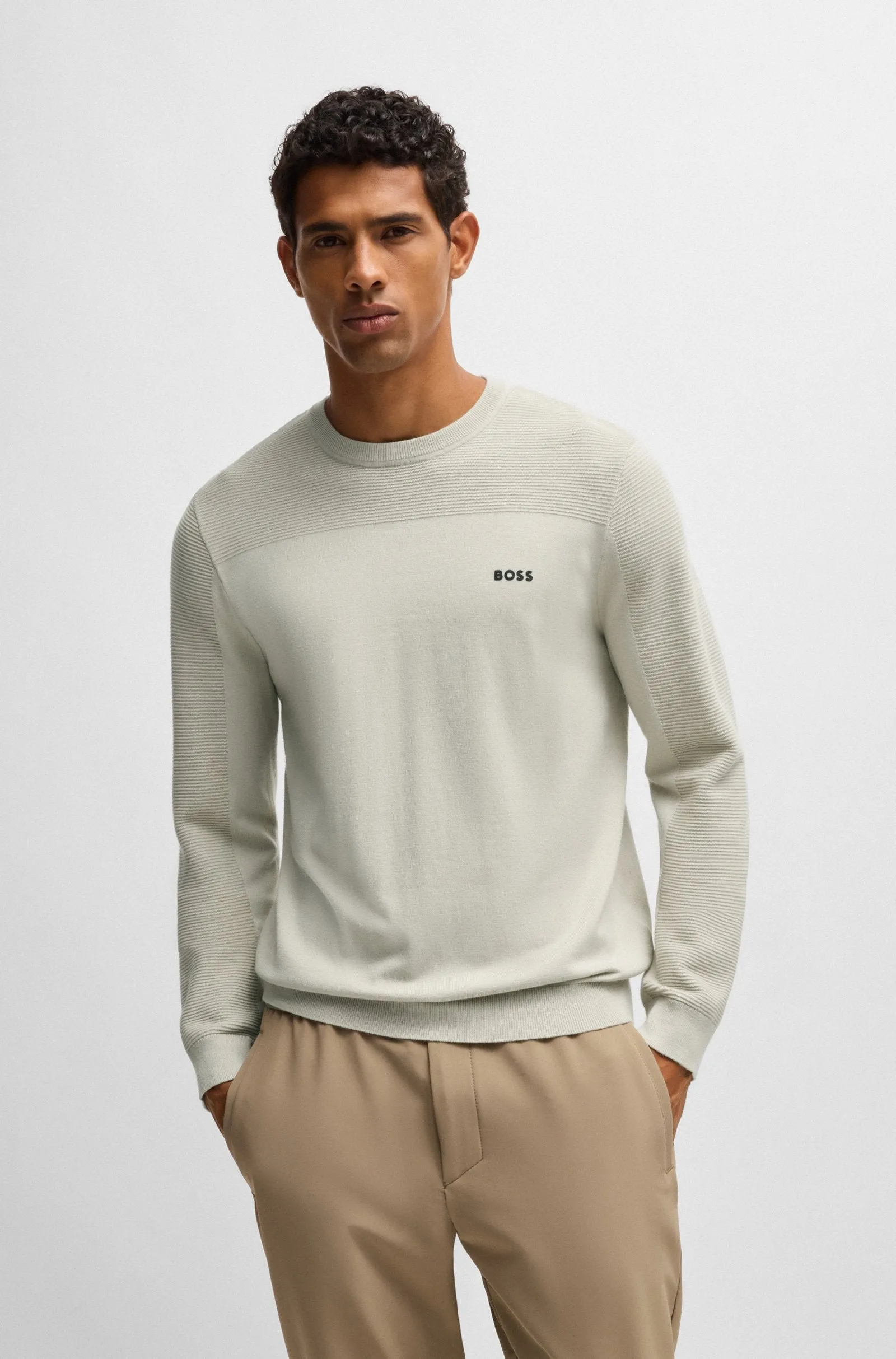BOSS Sweaters Regular Fit in Polyester Mix - MOMENTUM-X_CN 10252232 01-50498559