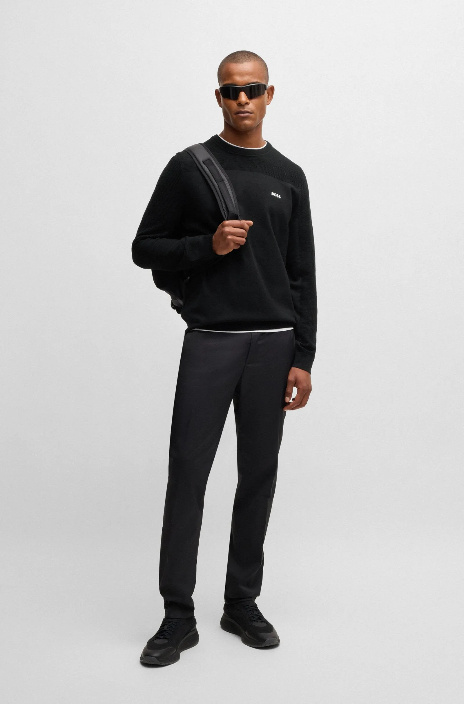 BOSS Sweaters Regular Fit in Polyester Mix - MOMENTUM-X_CN 10252232 01-50498559