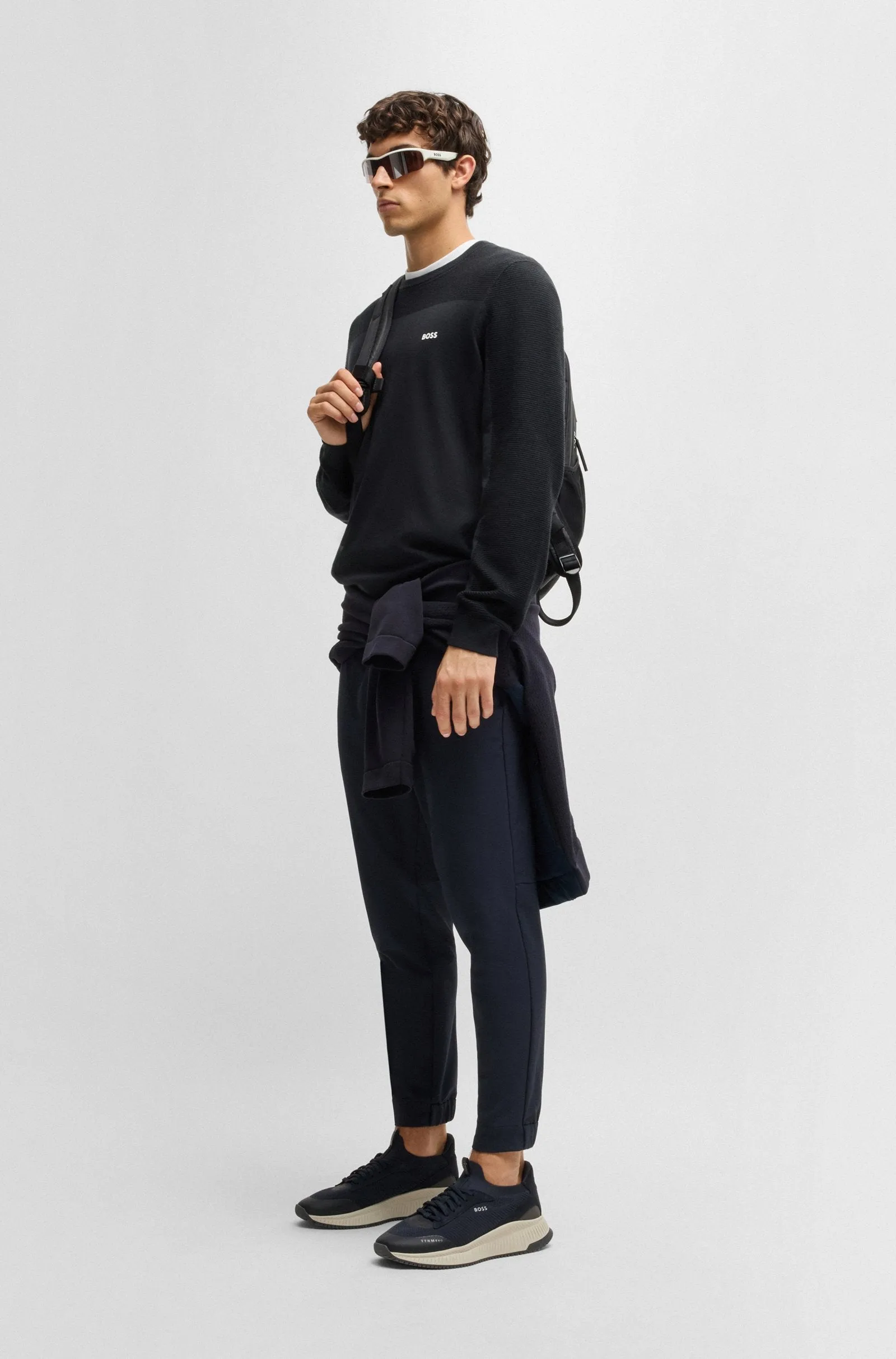 BOSS Sweaters Regular Fit in Polyester Mix - MOMENTUM-X_CN 10252232 01-50498559
