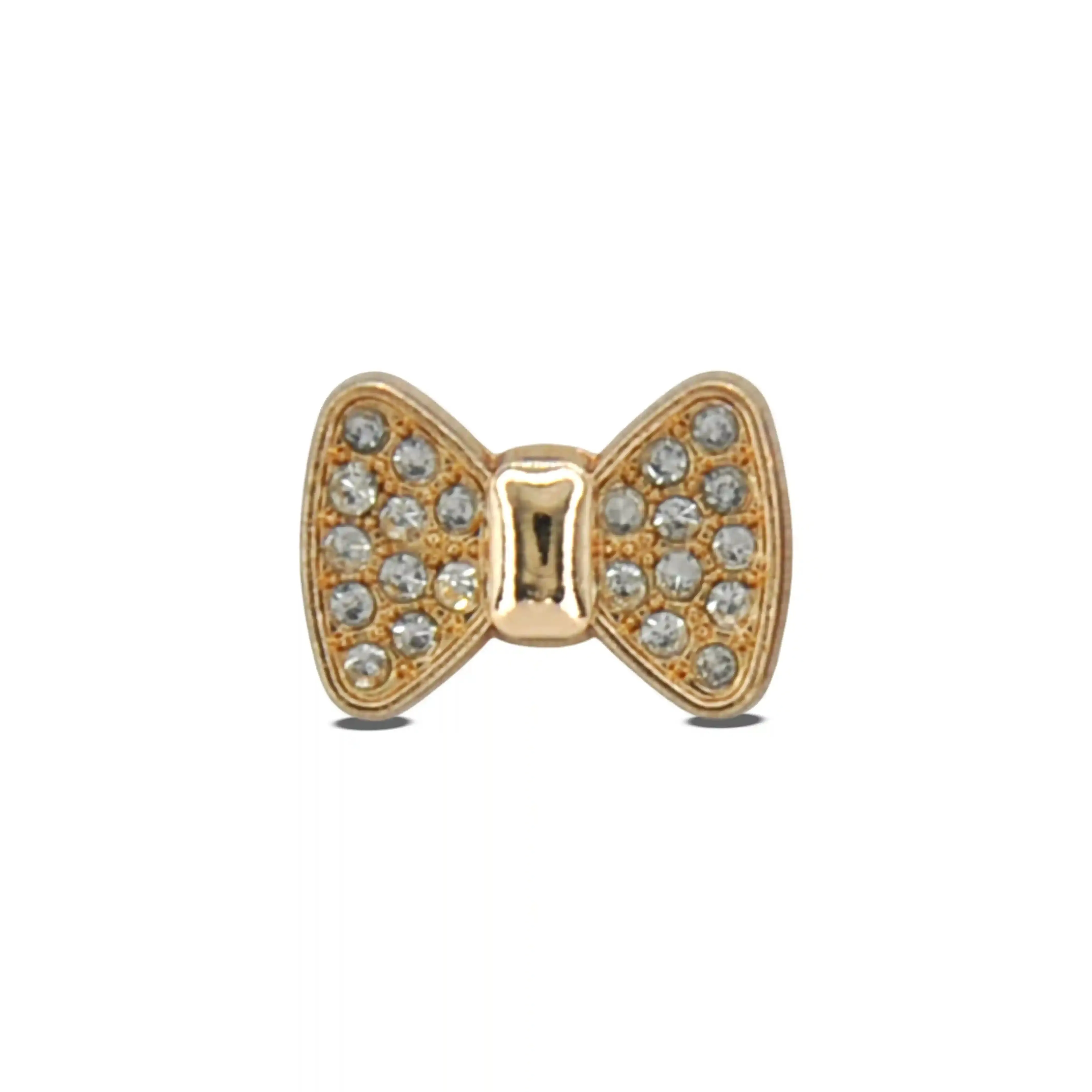 Bow Style Rhinestone Shirt Buttons