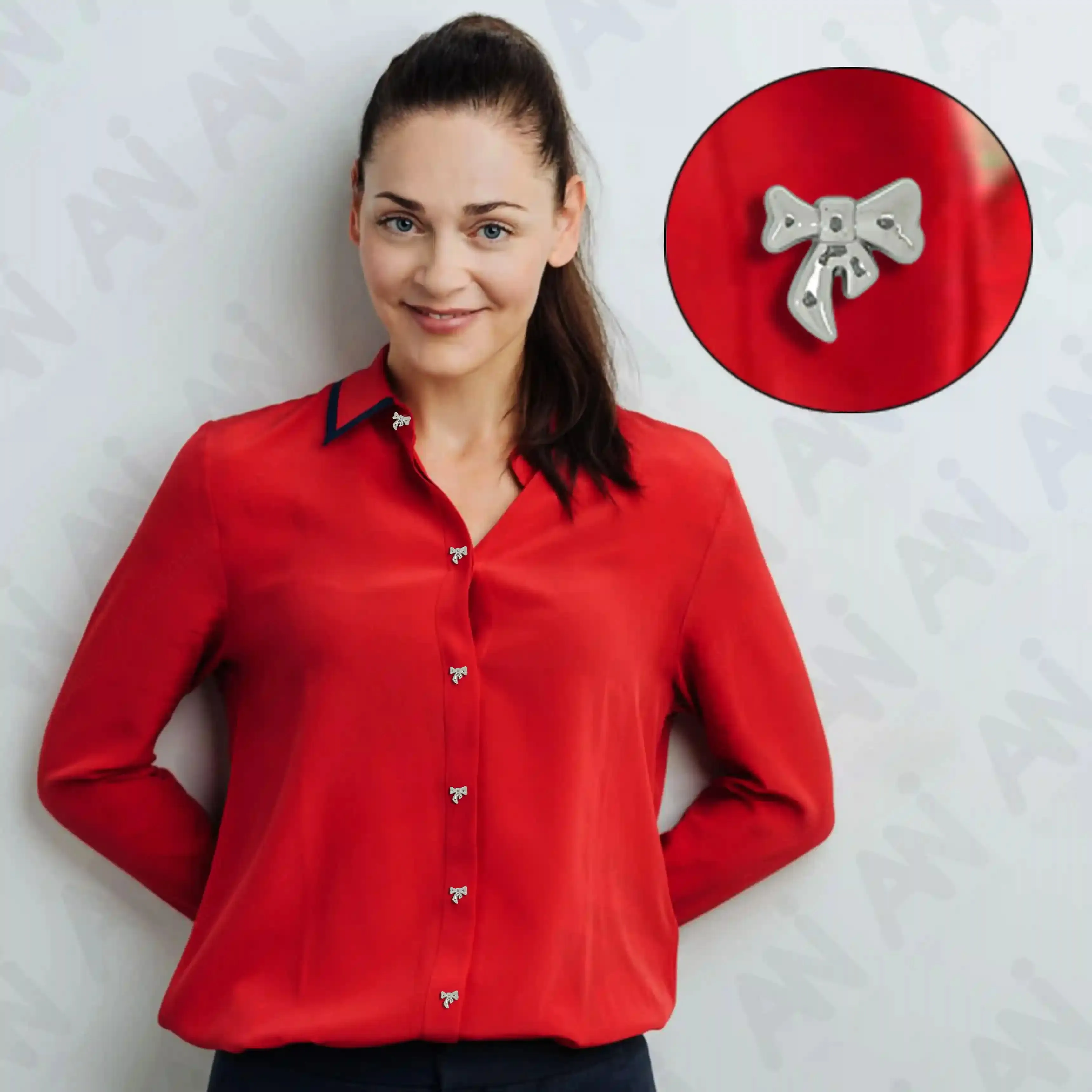 Bow Style Shirt Buttons